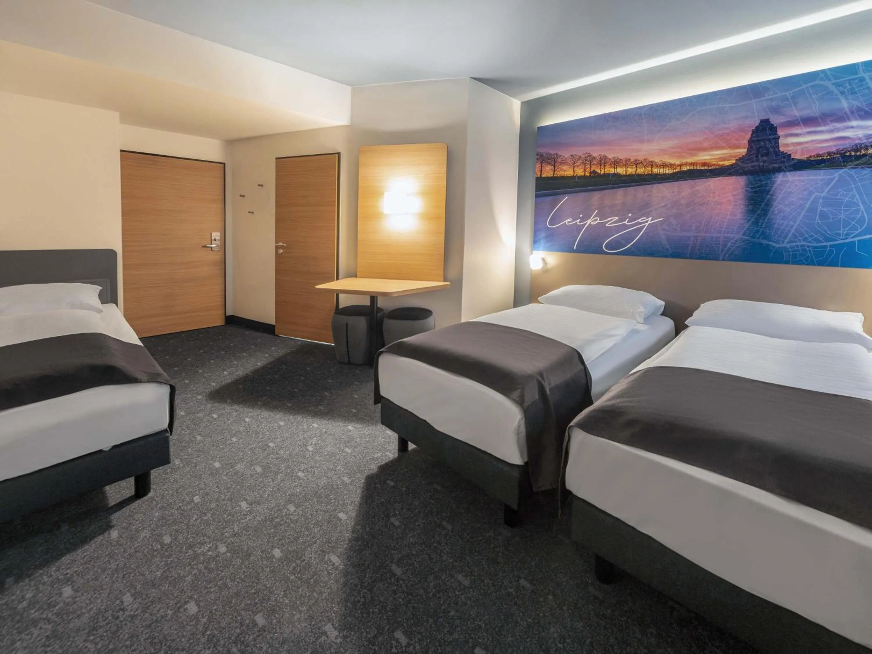 Photo of the whole room, Bed in B&B Hotel Leipzig-City