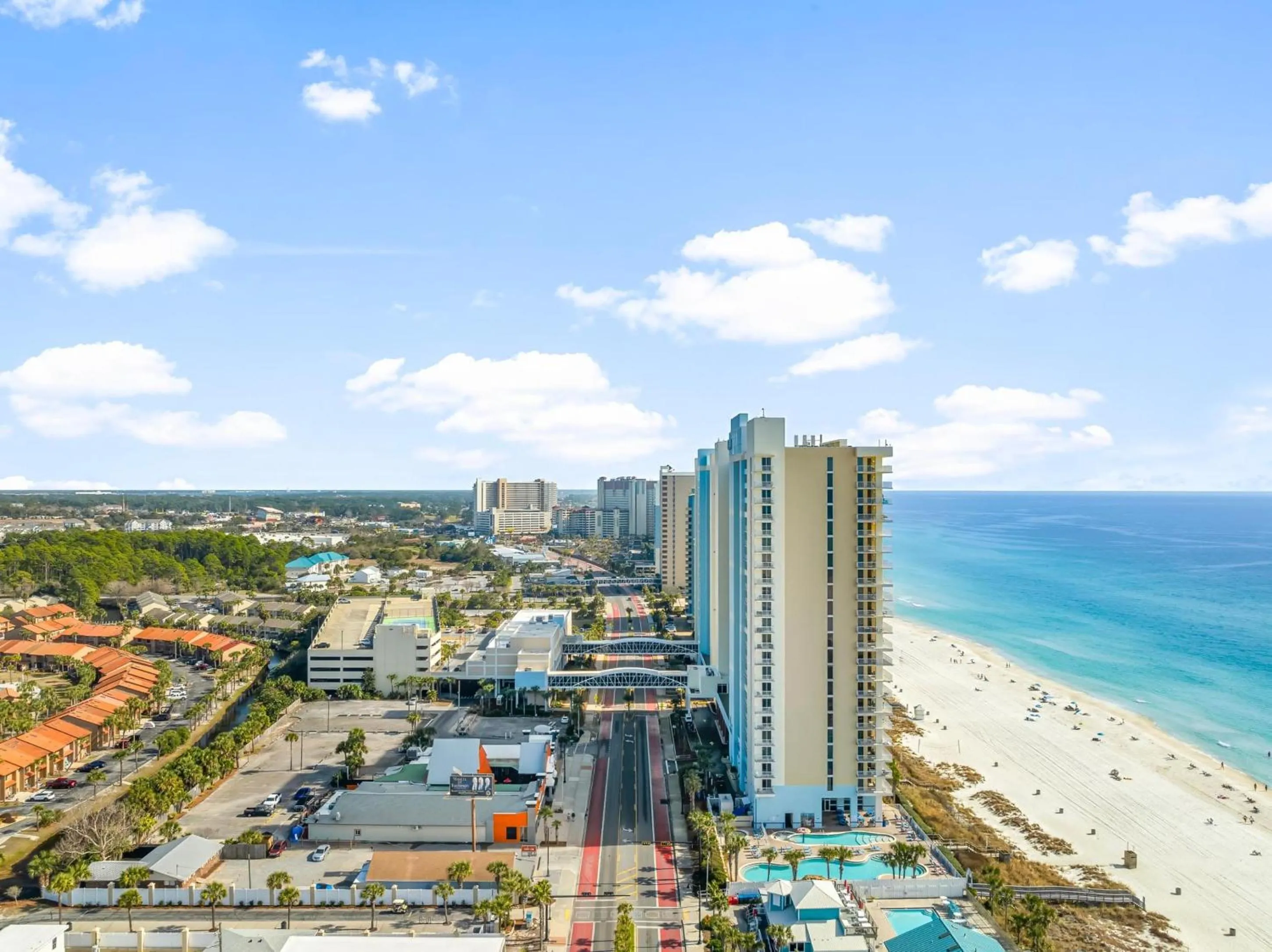 Property building in Majestic Beach Resort Tower I by Panhandle Getaways