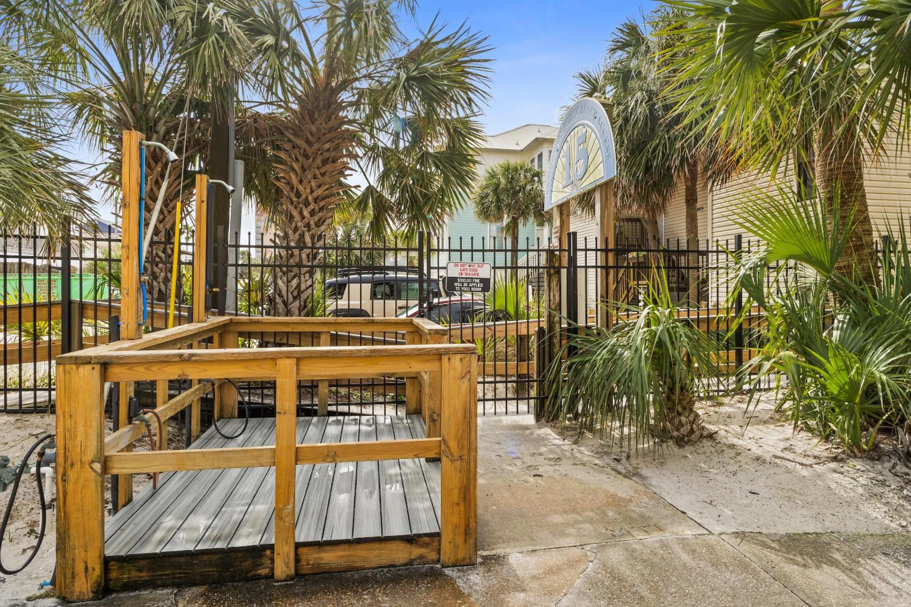 Shower in Sunswept by Panhandle Getaways