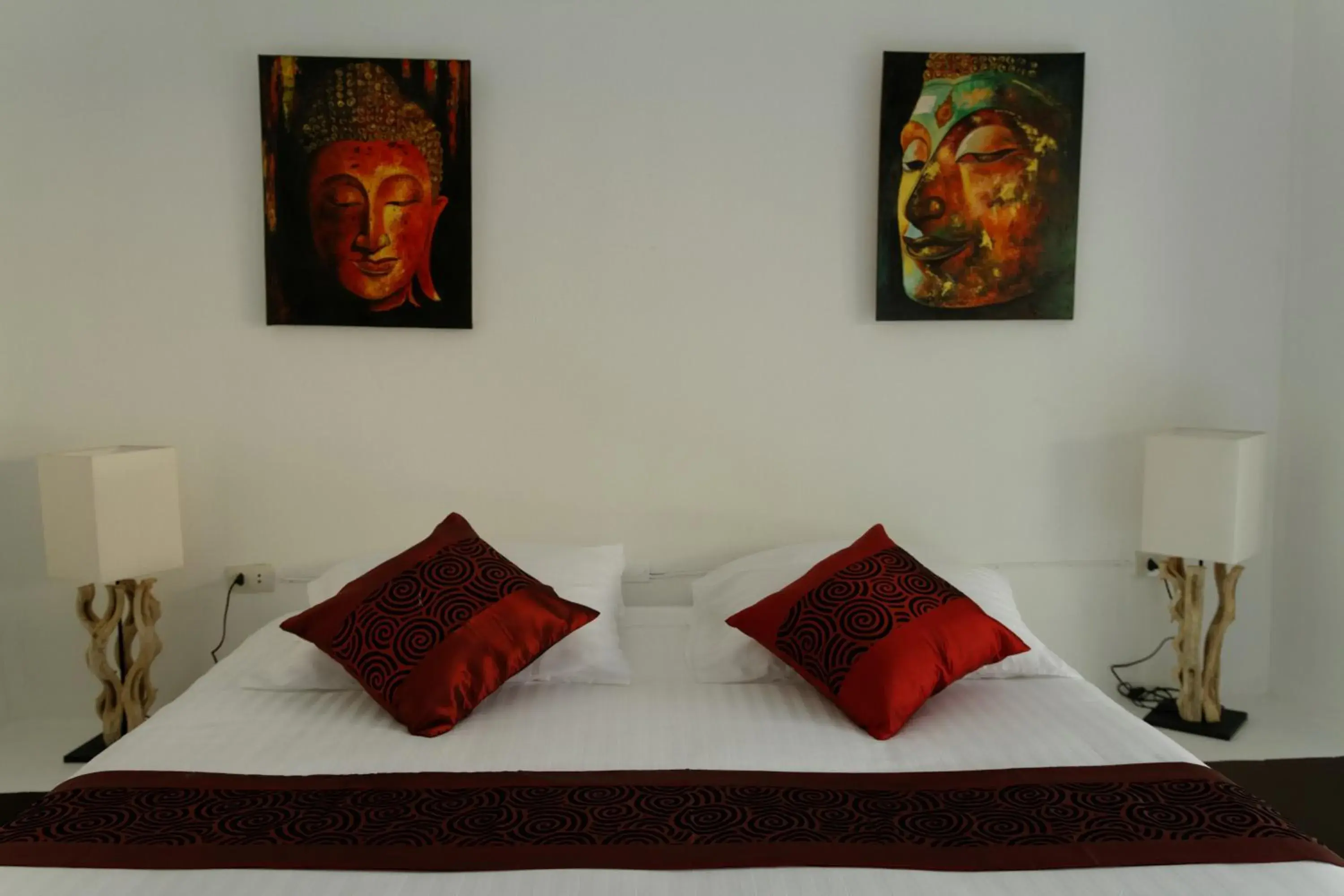 Decorative detail, Bed in The White Cottage Decorative detail, Bed in The White Cottage