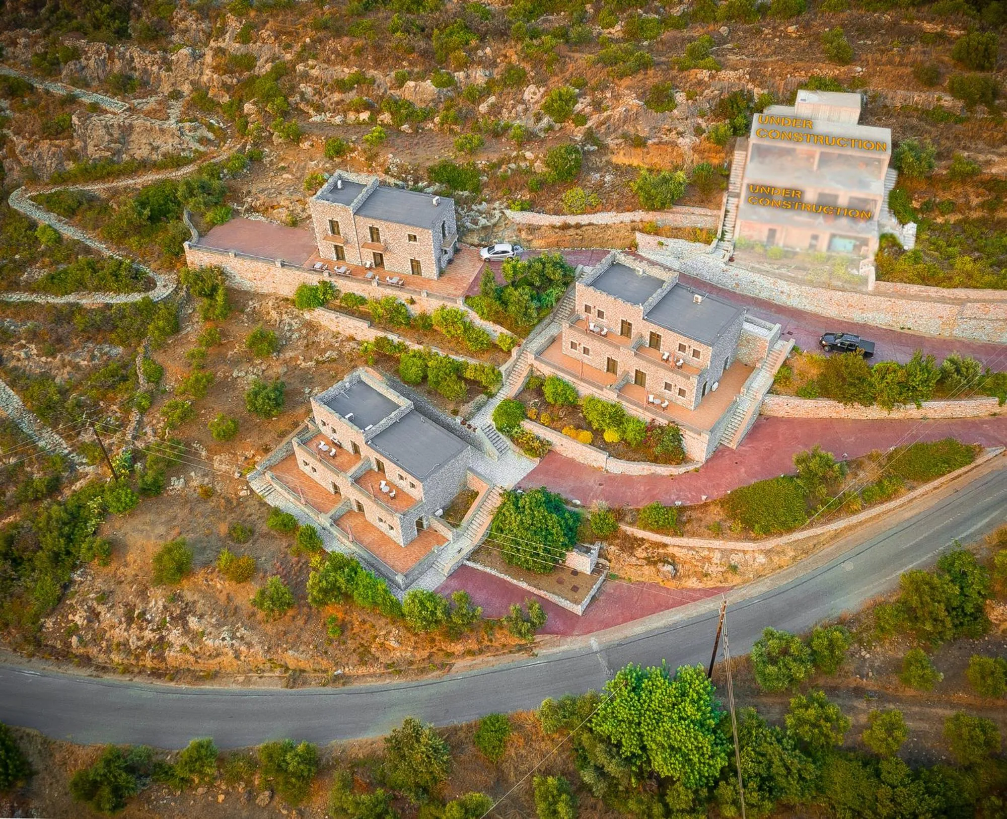 Bird's eye view in Onar Mani Suites