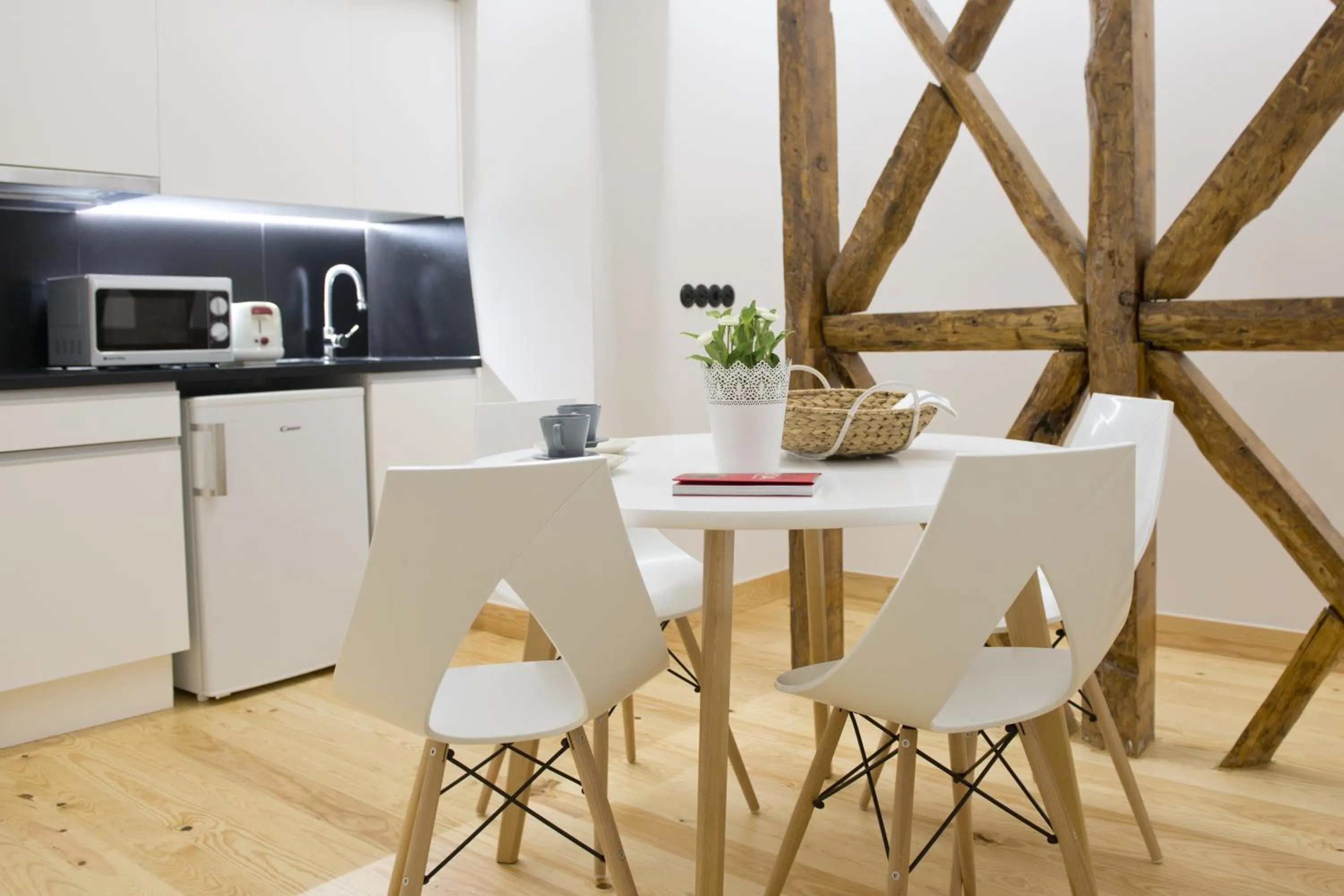 Kitchen or kitchenette in Páteo Saudade Lofts