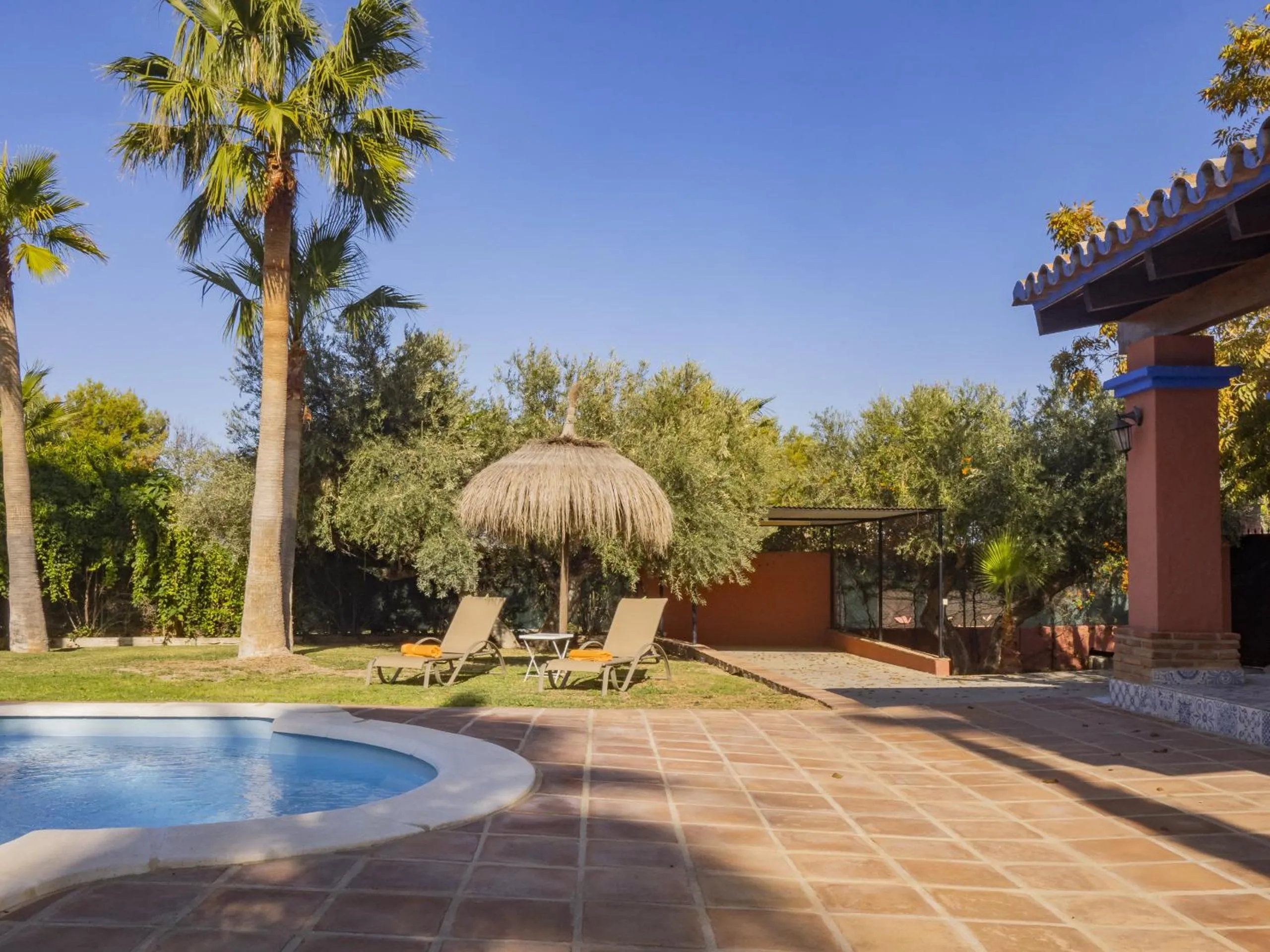 Swimming pool in Cubo's Finca el Nogal