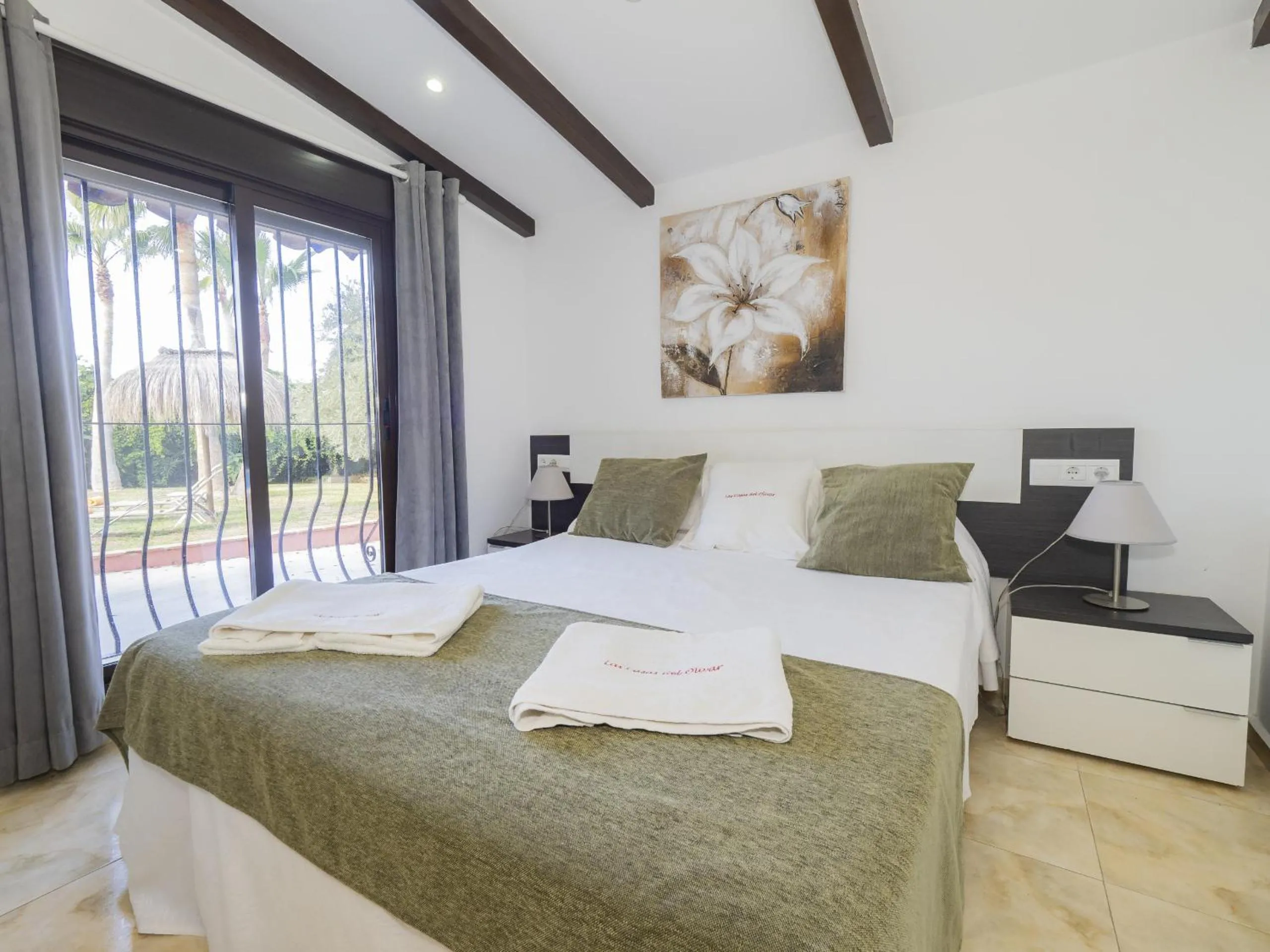 Bed in Cubo's Finca el Nogal