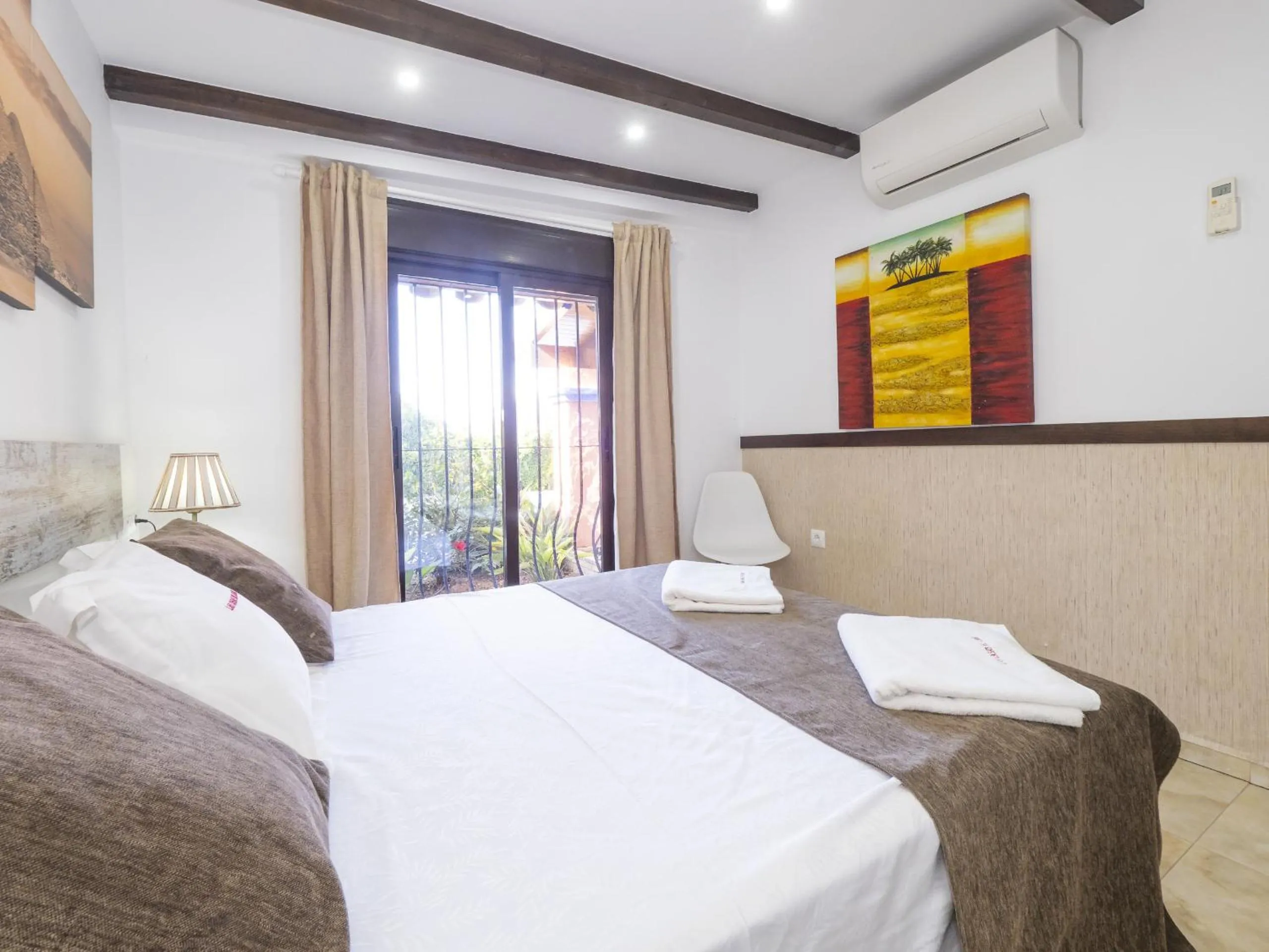 Bed in Cubo's Finca el Nogal