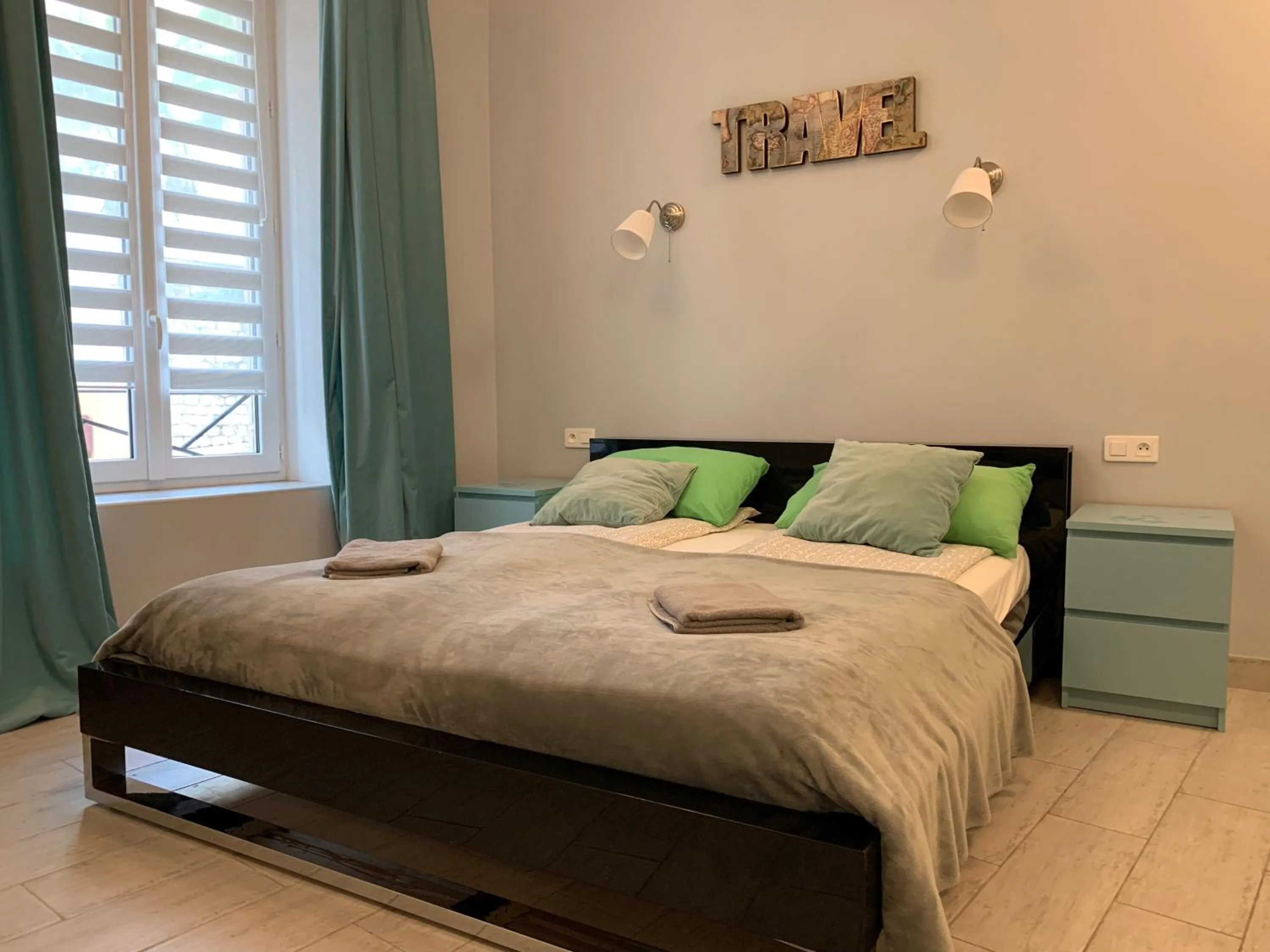 Bed in Apartments Monaco