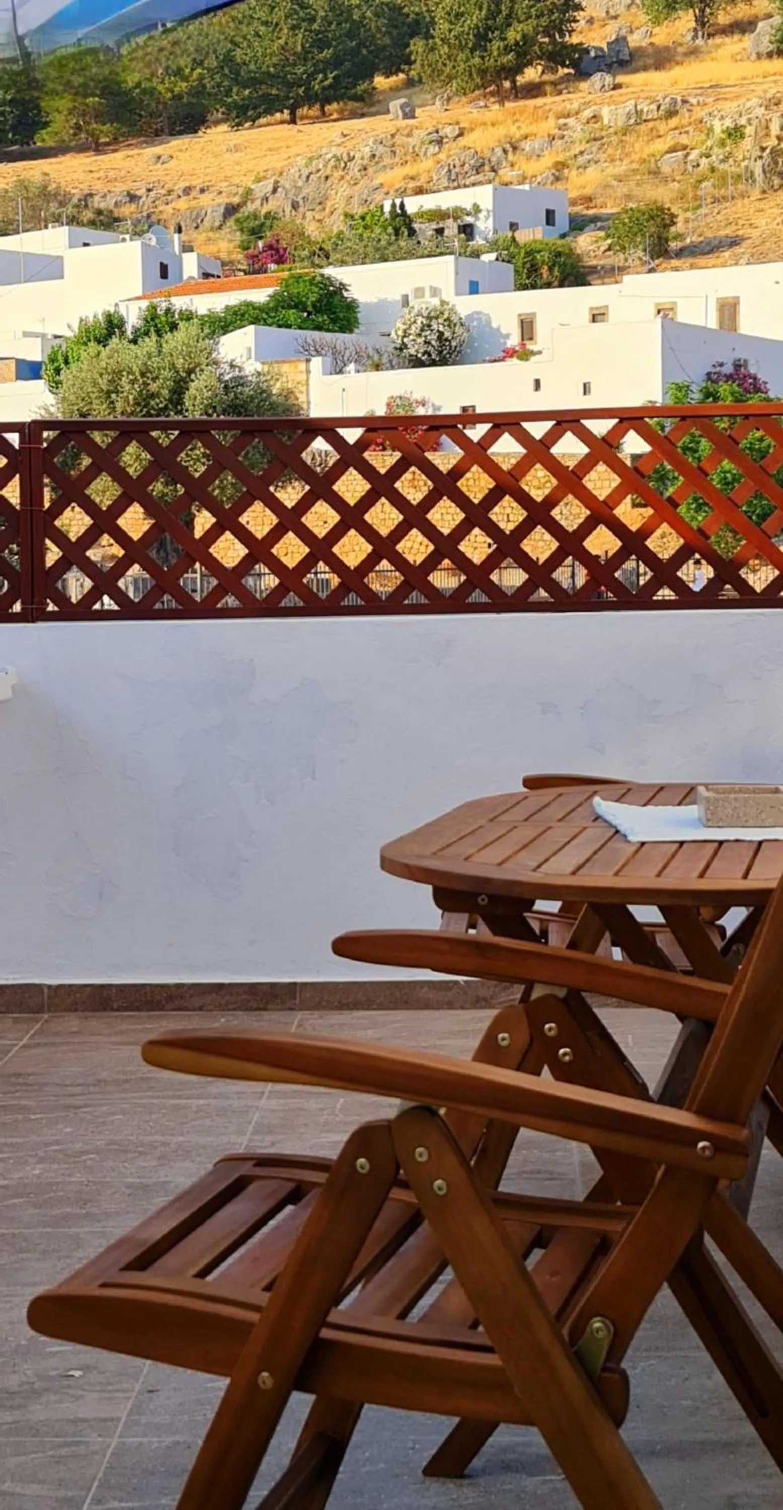 Balcony/Terrace in Lindos Center Studios