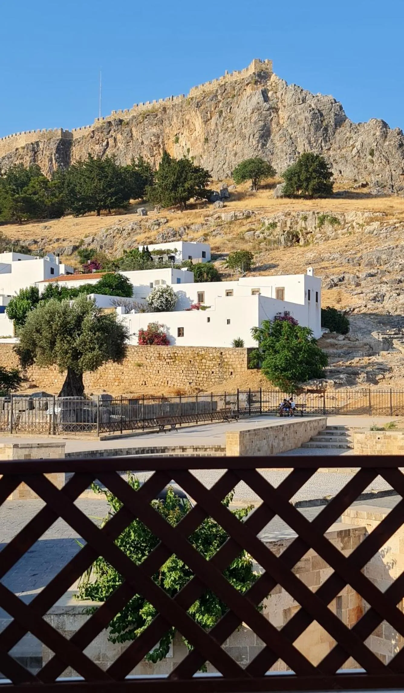 Balcony/Terrace in Lindos Center Studios