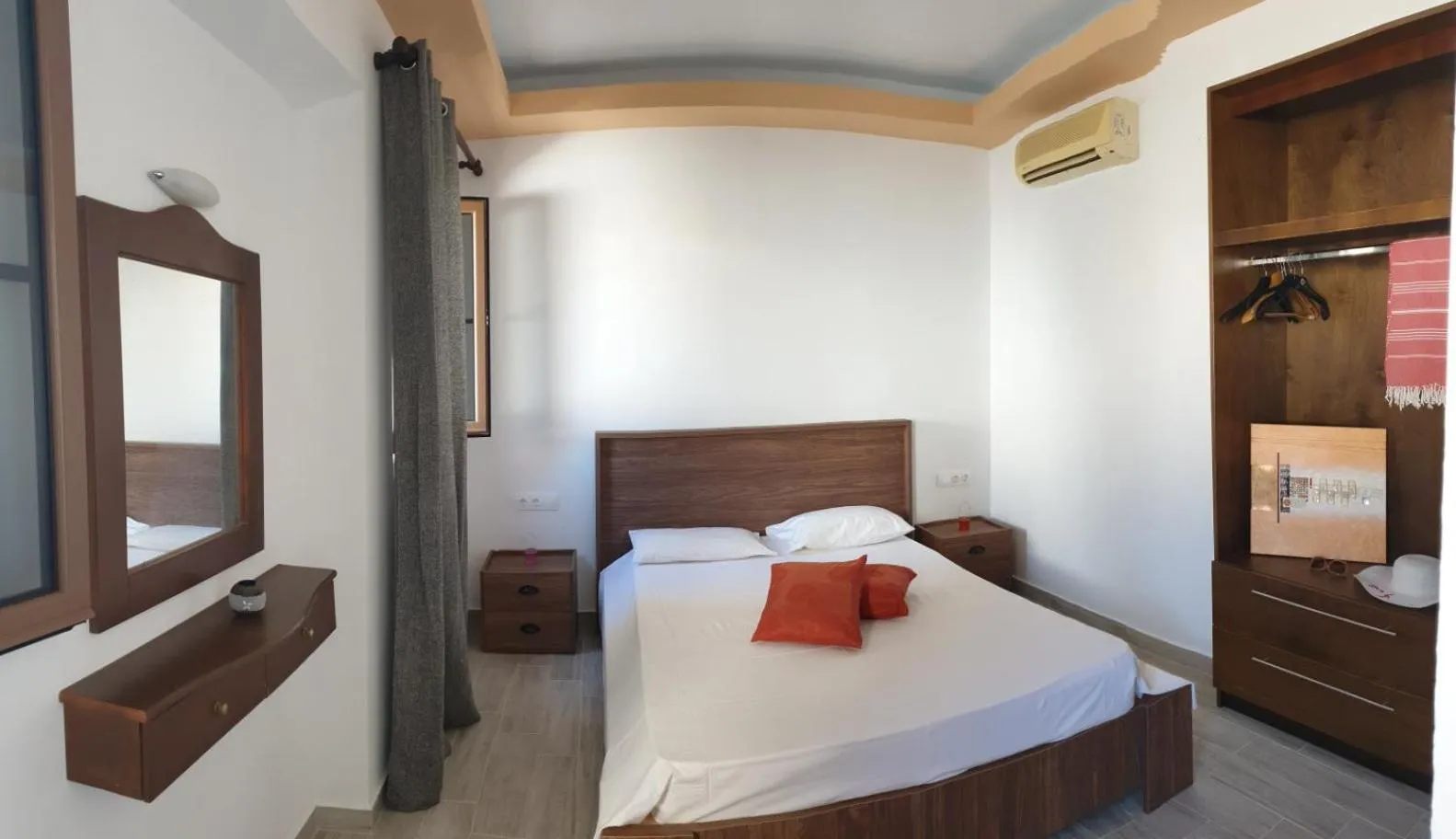 Property building, Bed in Lindos Center Studios