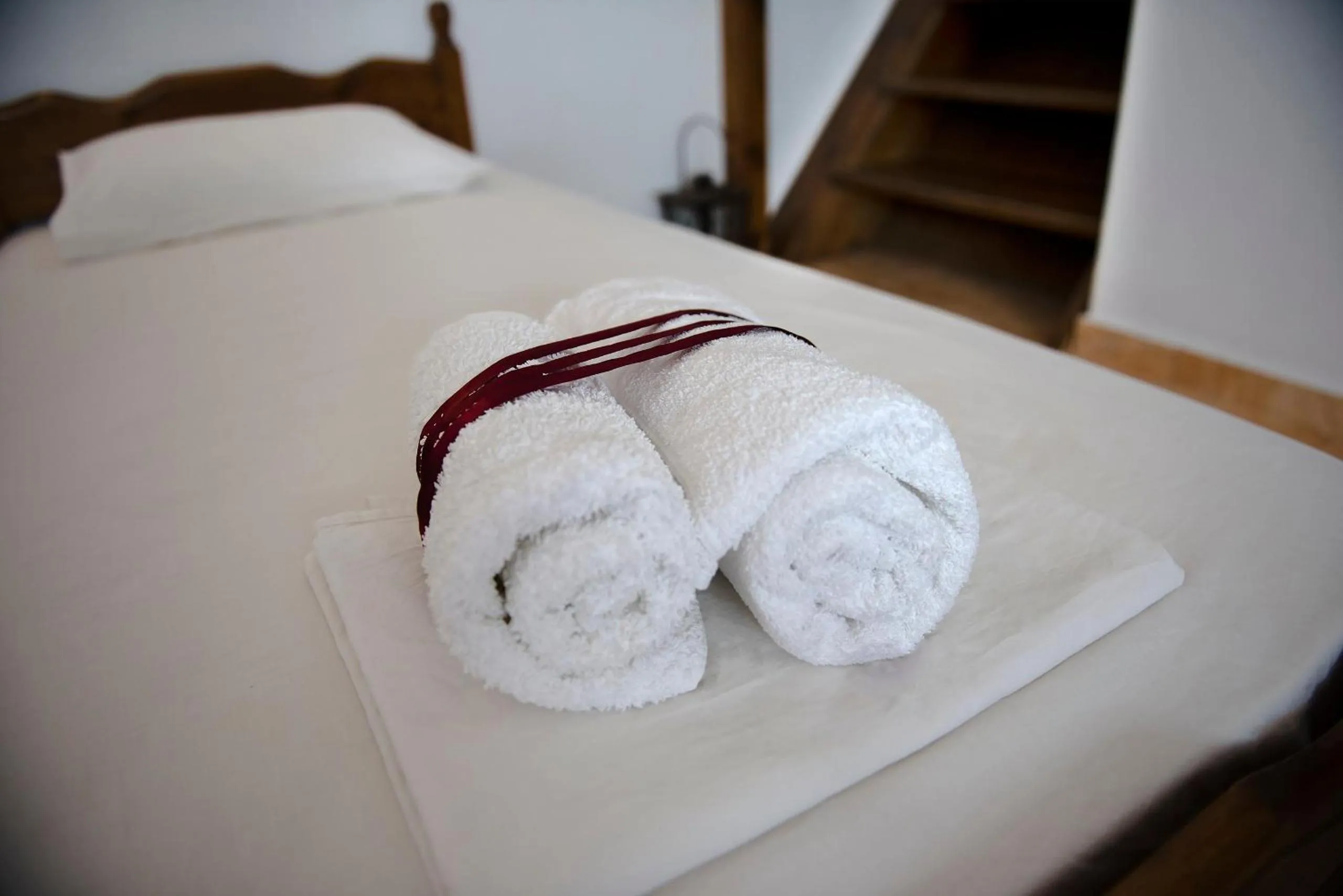 Bed in Lindos Center Studios