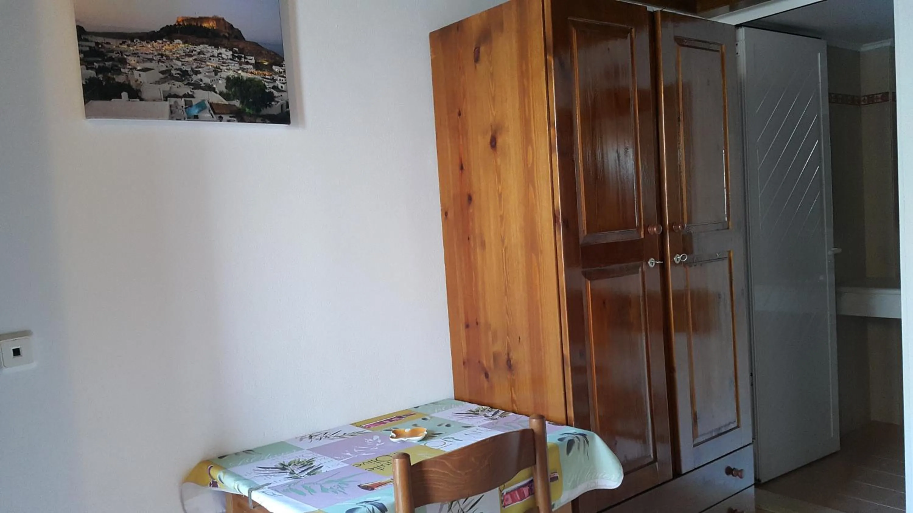 Dining area in Lindos Center Studios