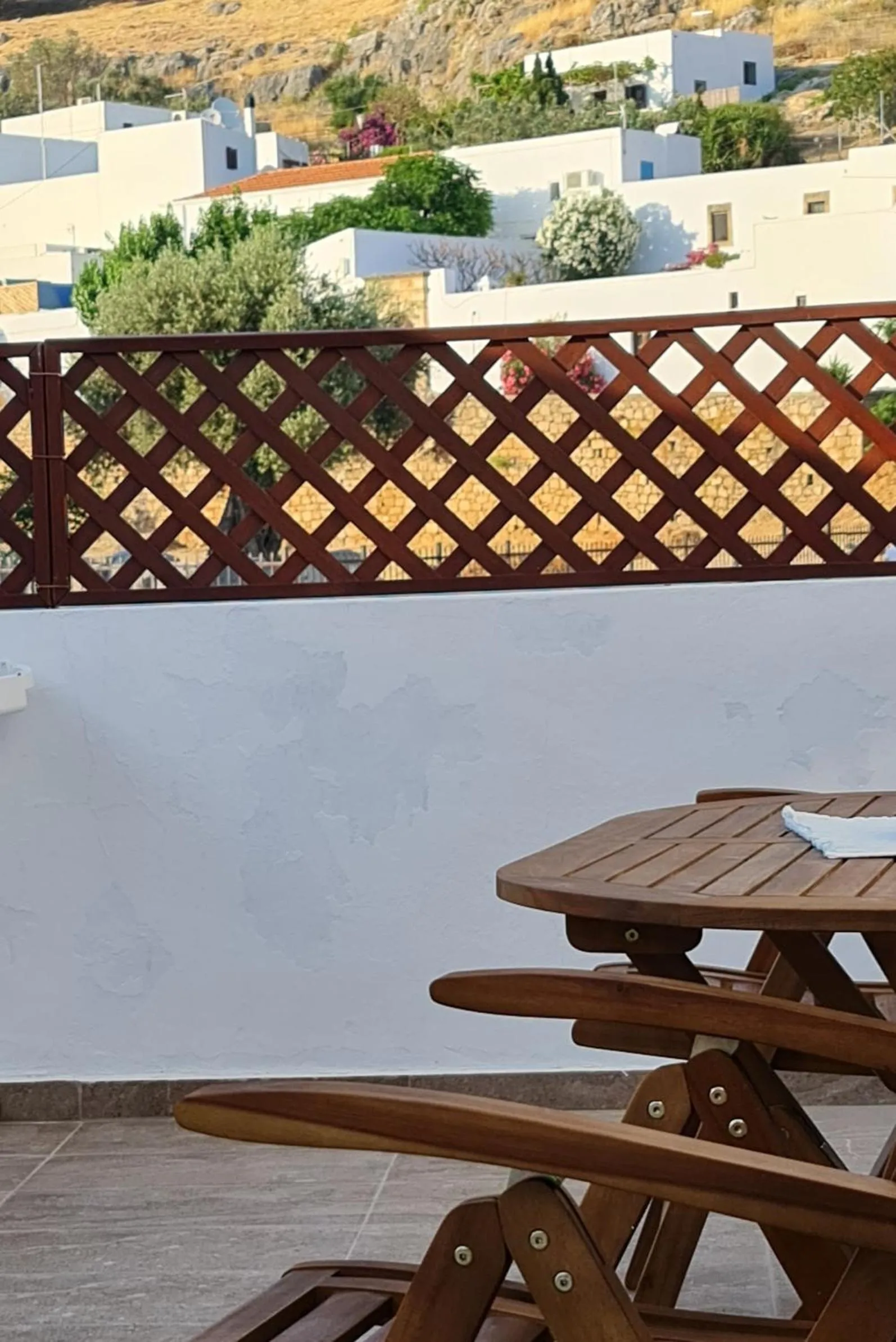 Balcony/Terrace in Lindos Center Studios
