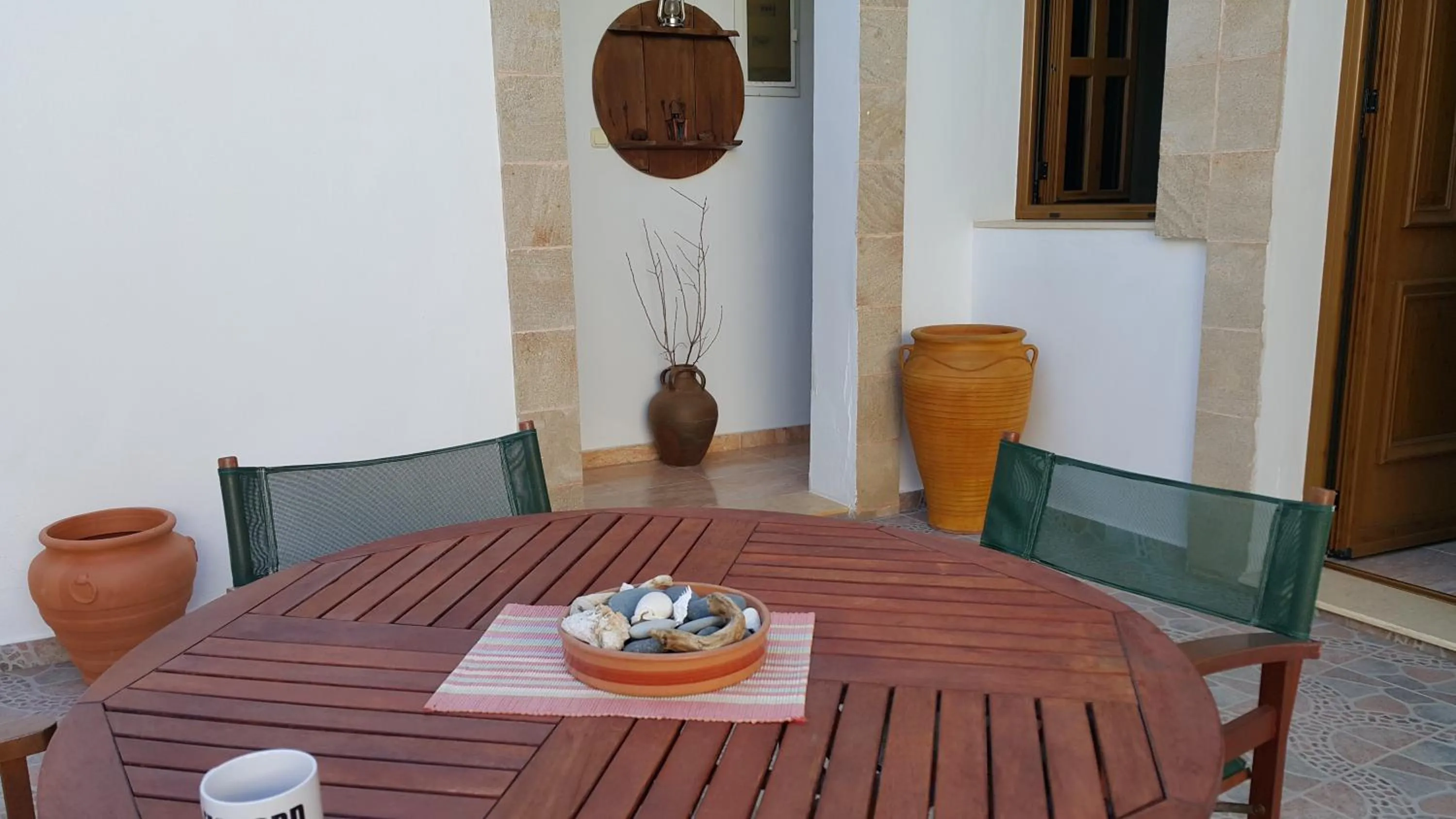 Decorative detail in Lindos Center Studios