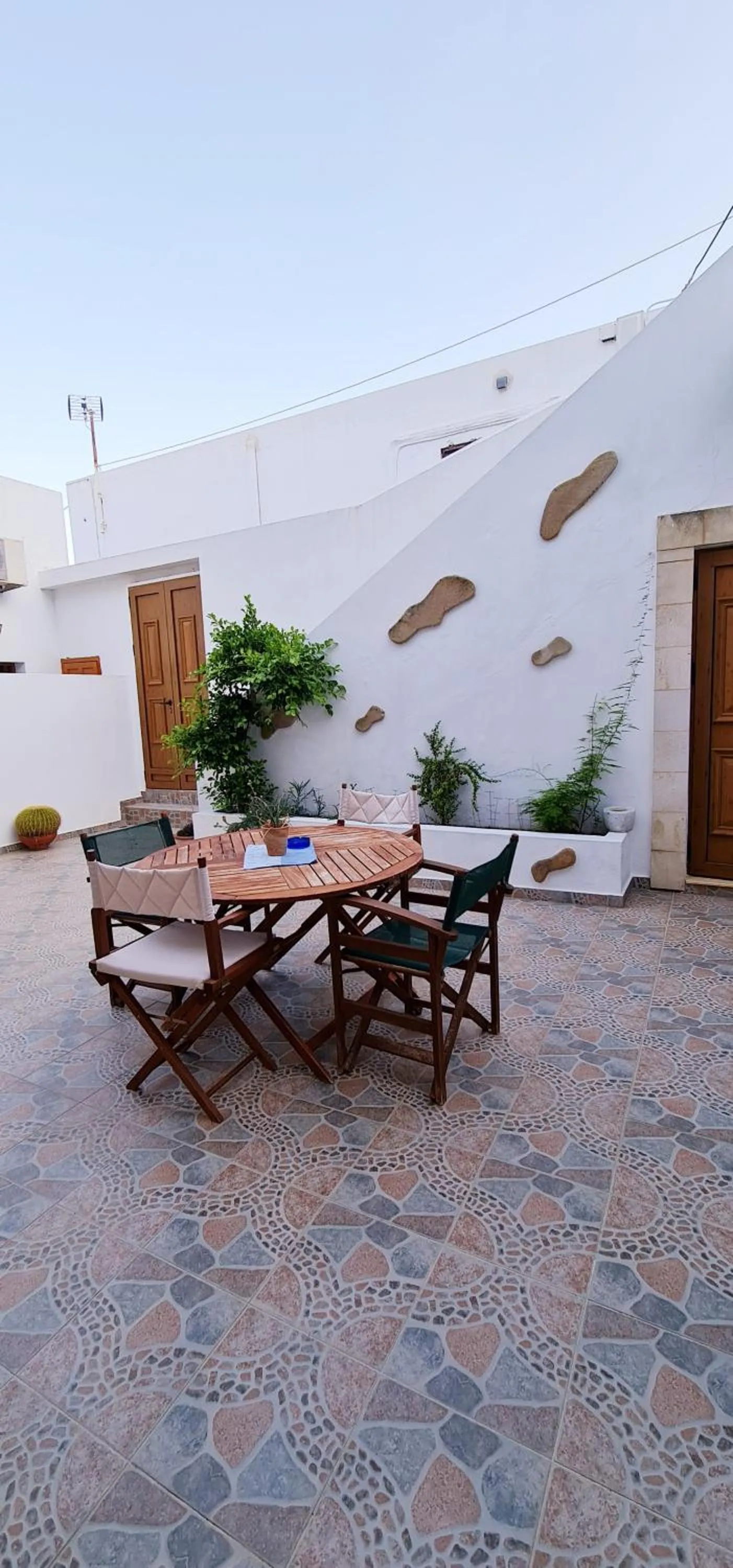 Patio in Lindos Center Studios