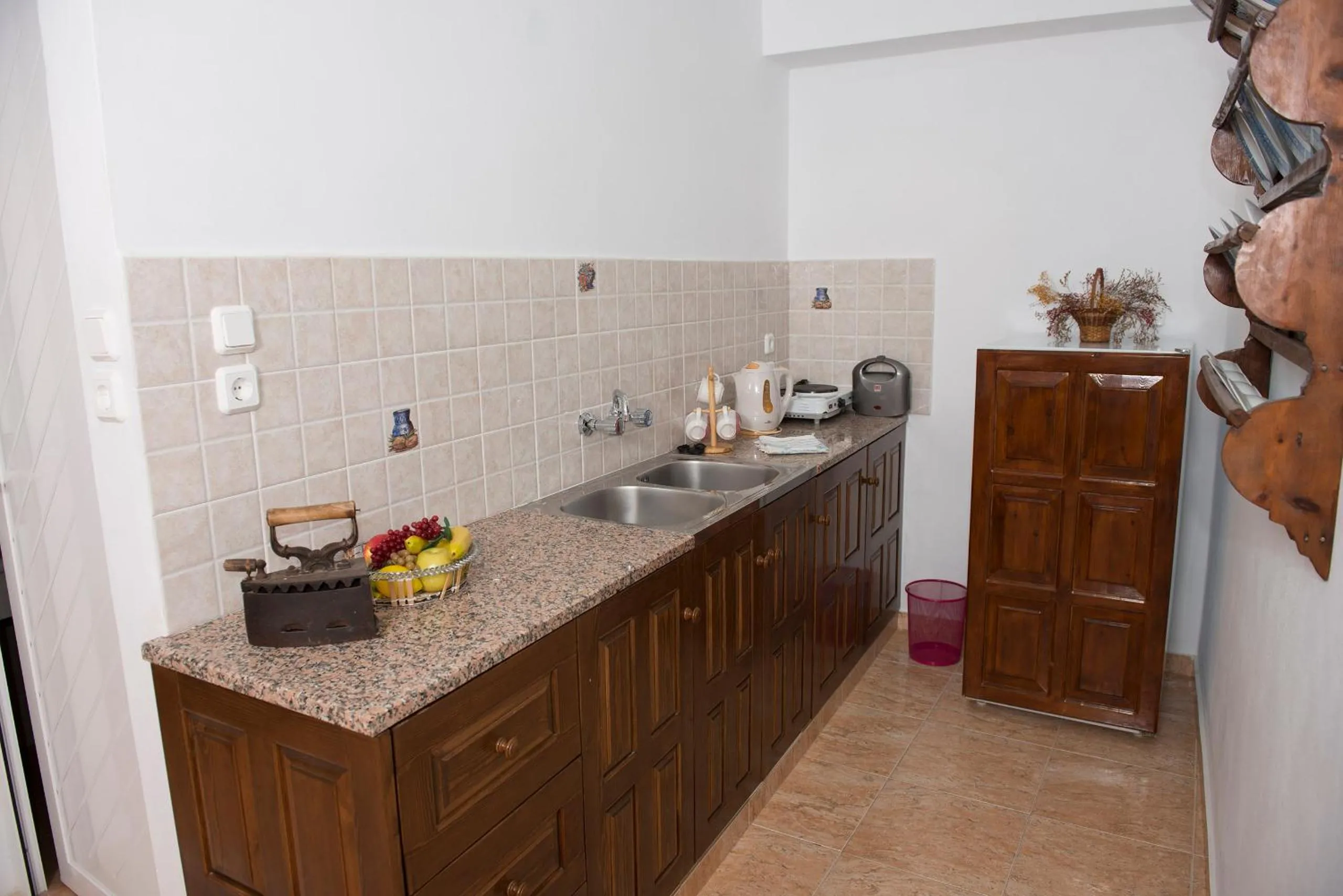 Dining area in Lindos Center Studios