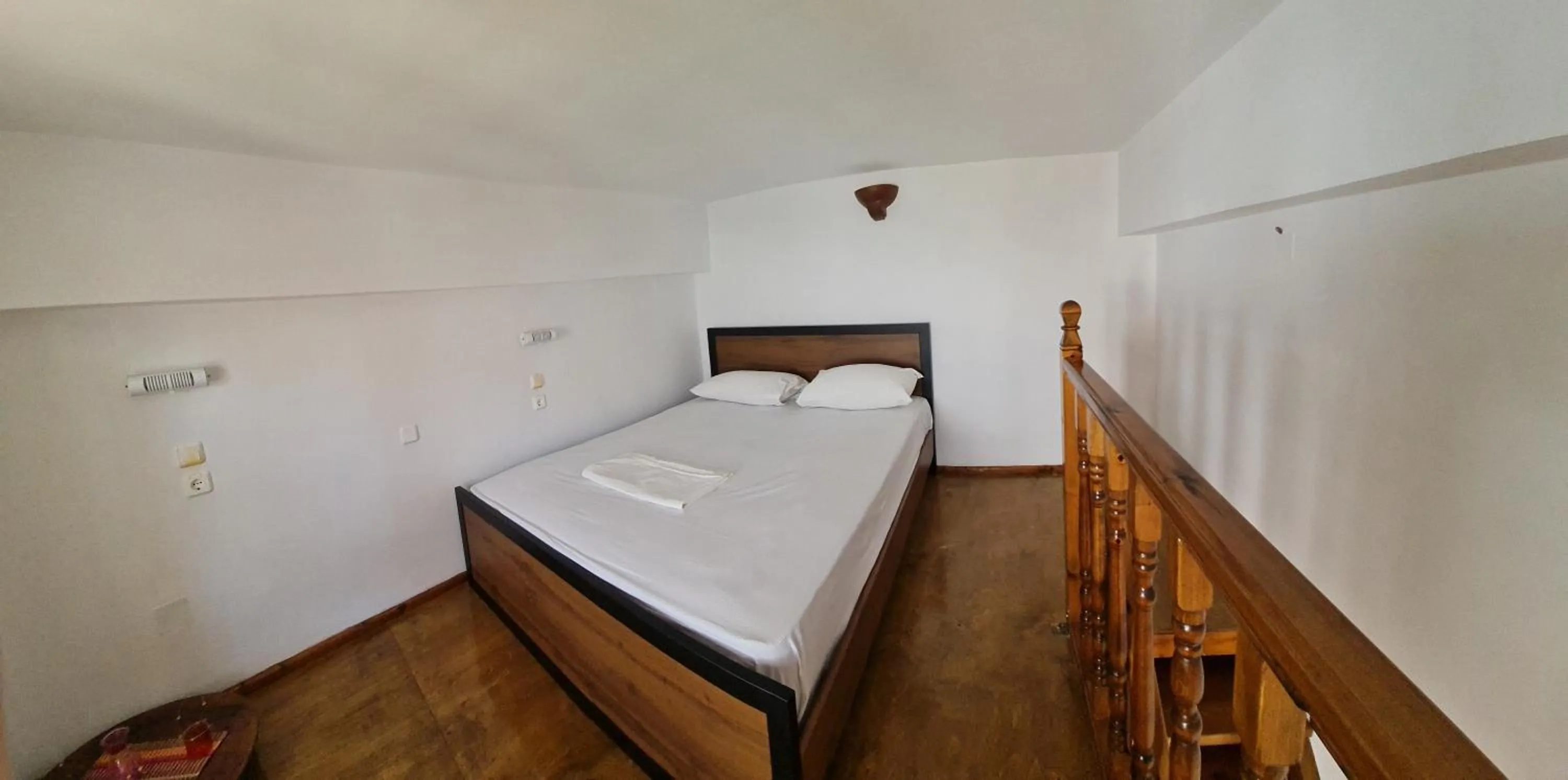 Property building, Bed in Lindos Center Studios