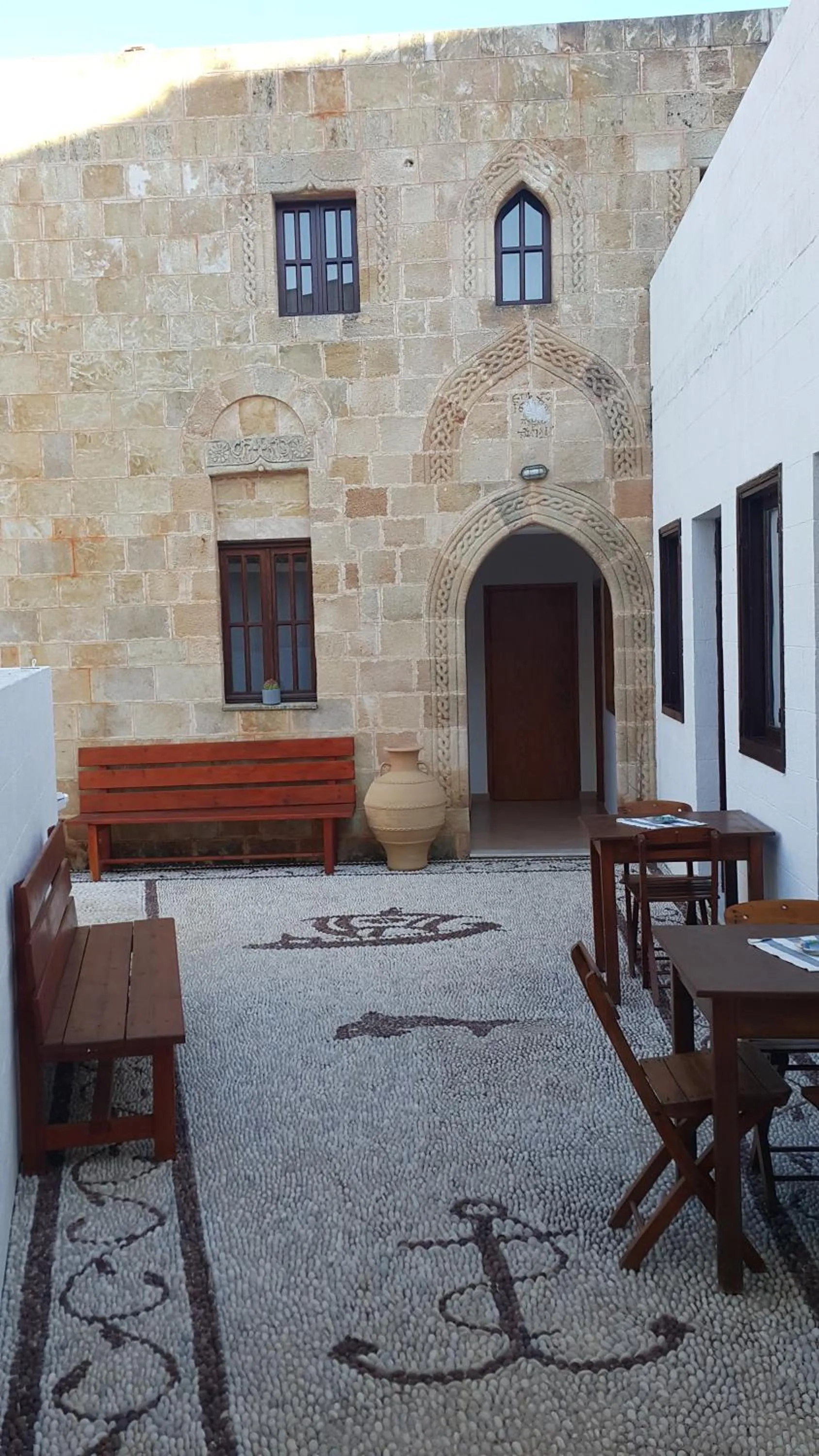 Patio in Lindos Center Studios