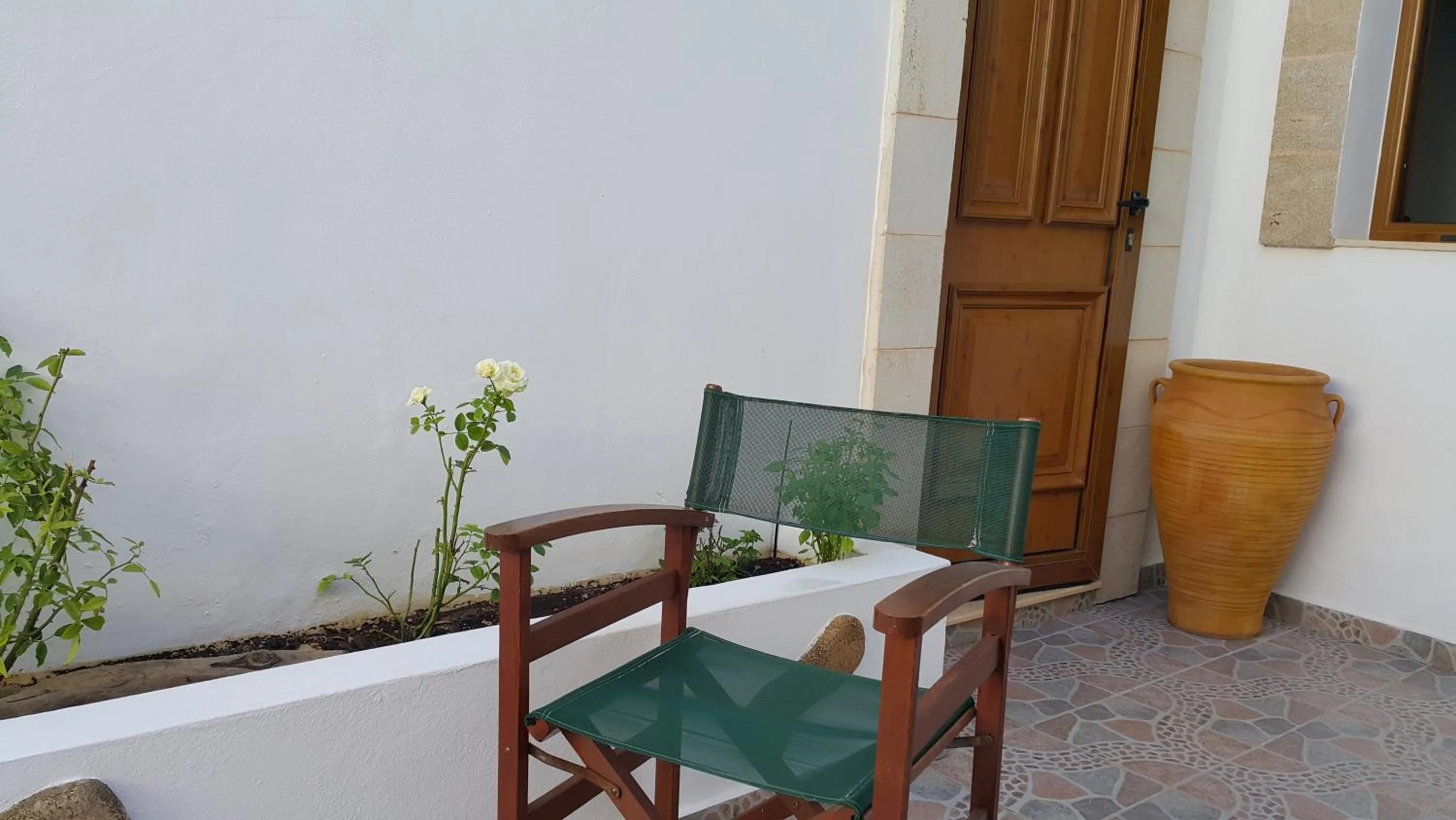 Decorative detail in Lindos Center Studios