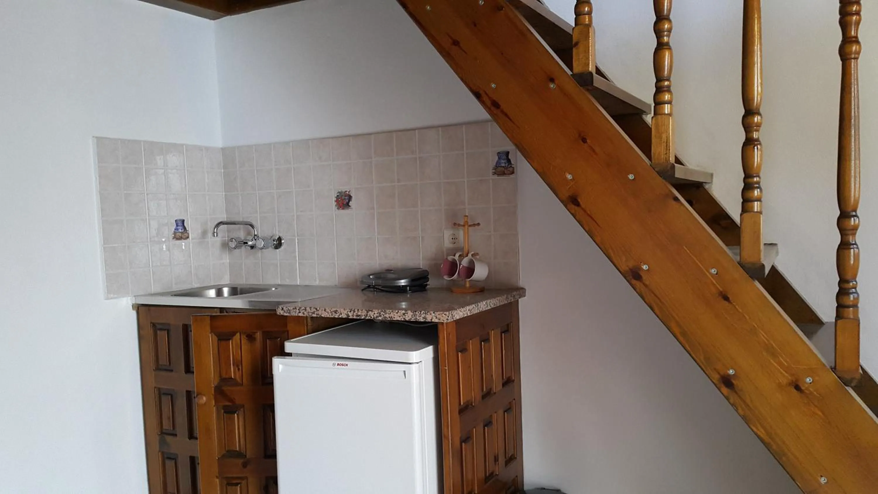 Kitchen or kitchenette in Lindos Center Studios