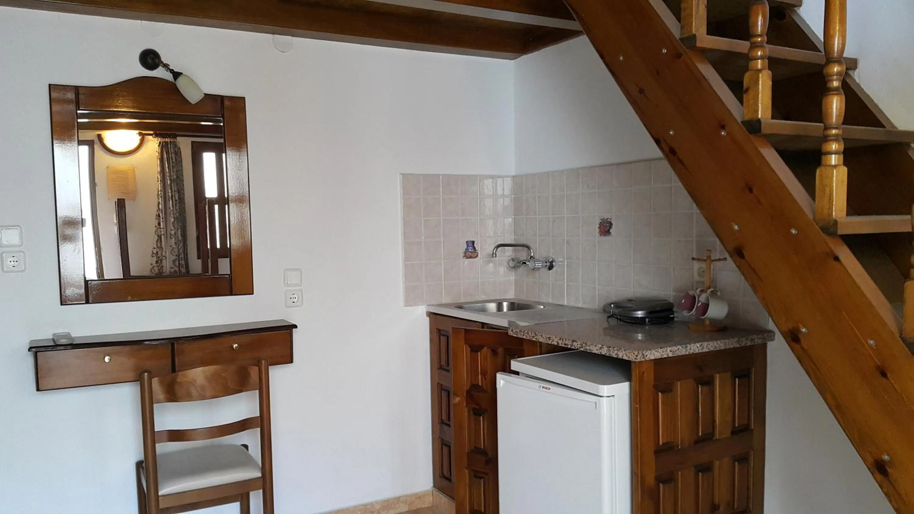 Kitchen or kitchenette in Lindos Center Studios