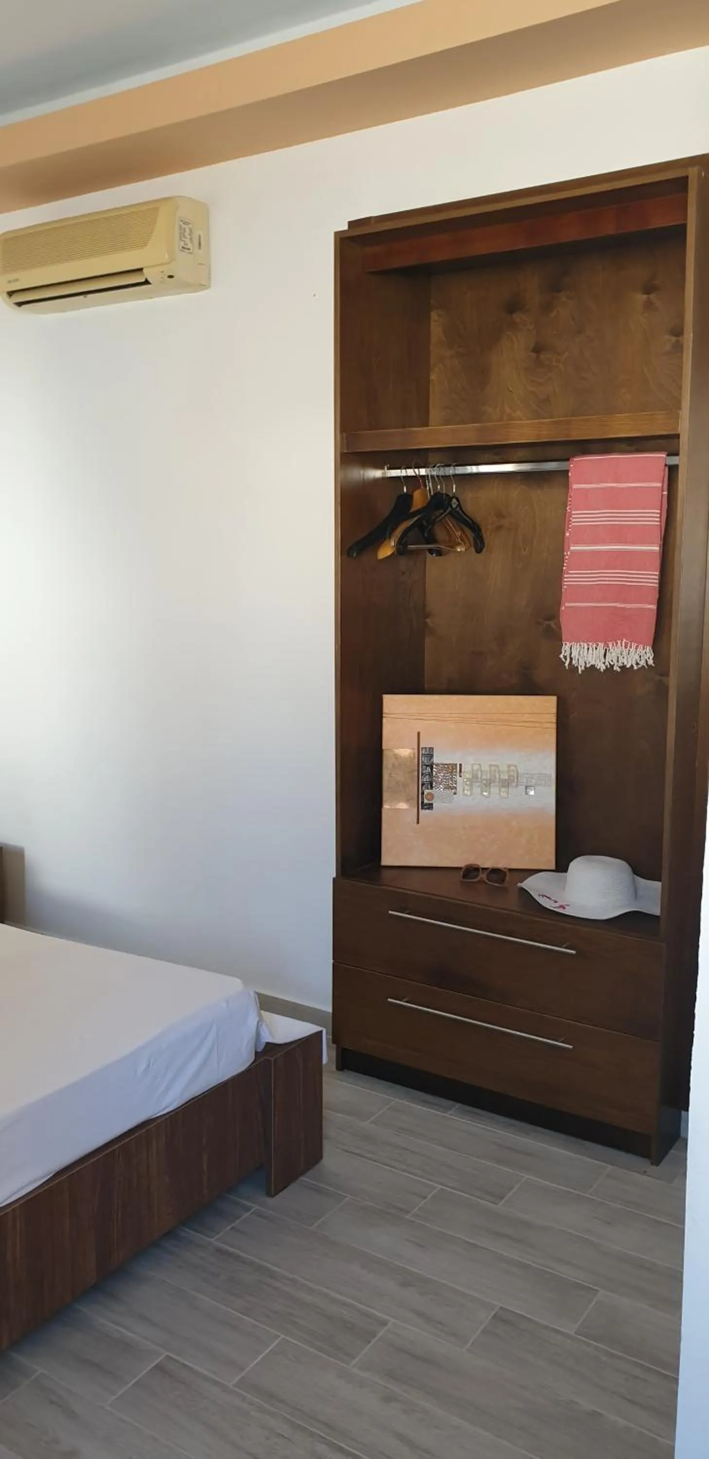 Property building, Bed in Lindos Center Studios