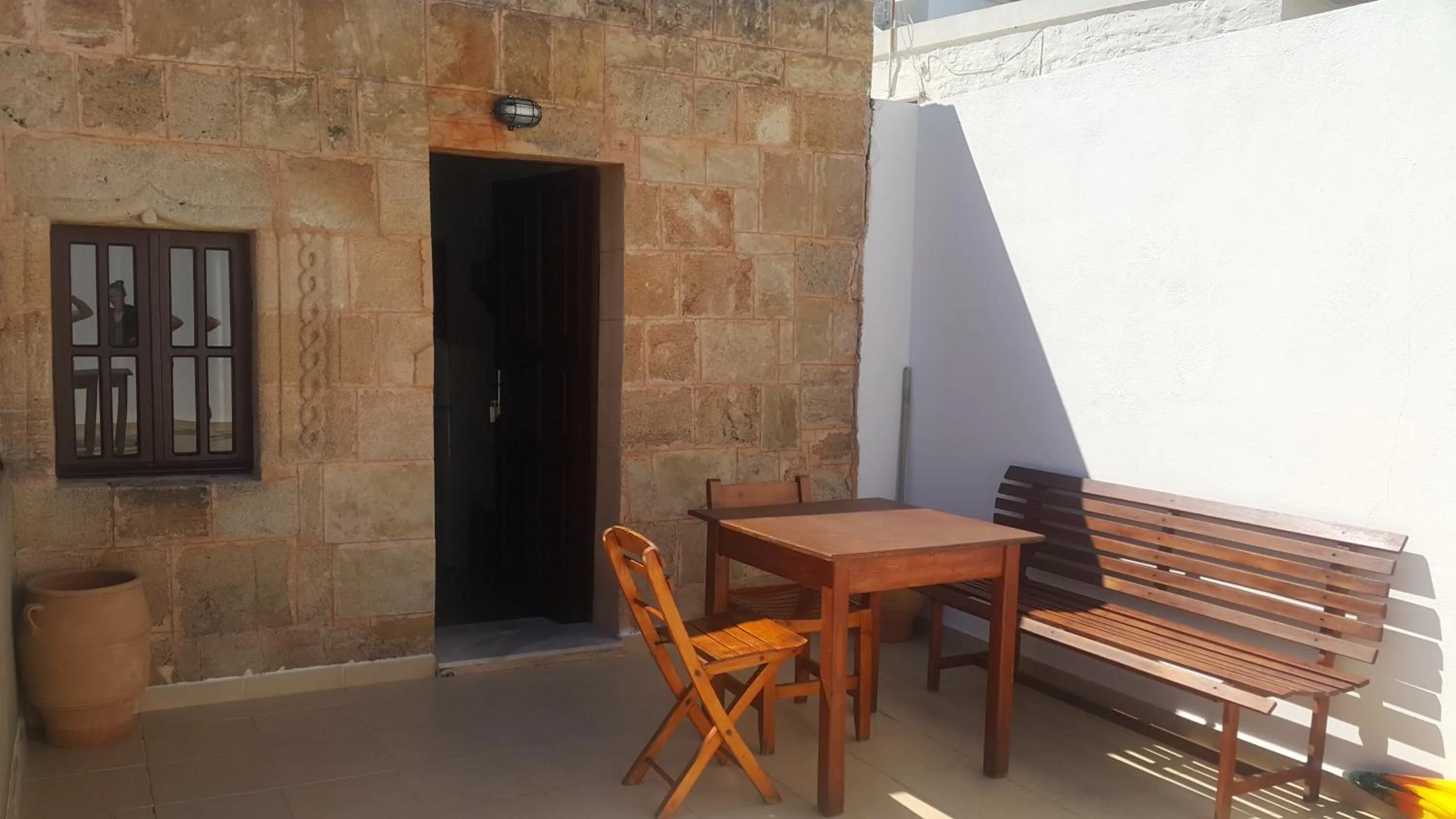 Decorative detail in Lindos Center Studios
