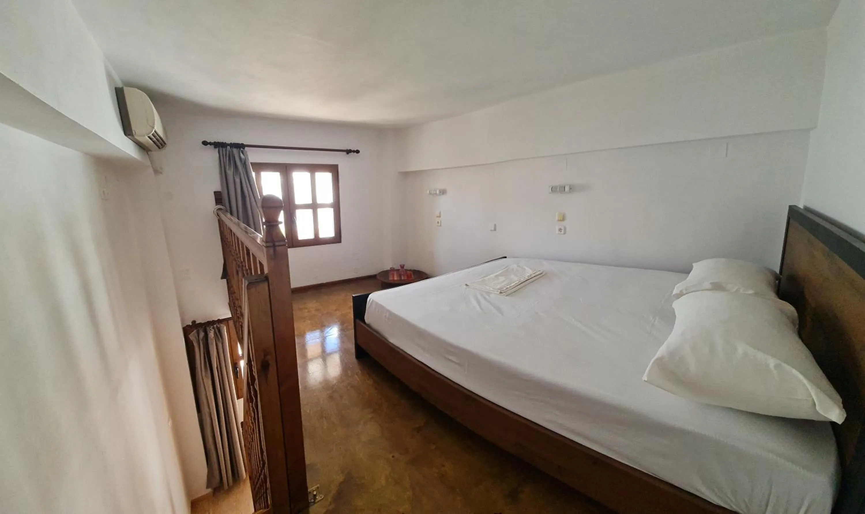 Property building, Bed in Lindos Center Studios