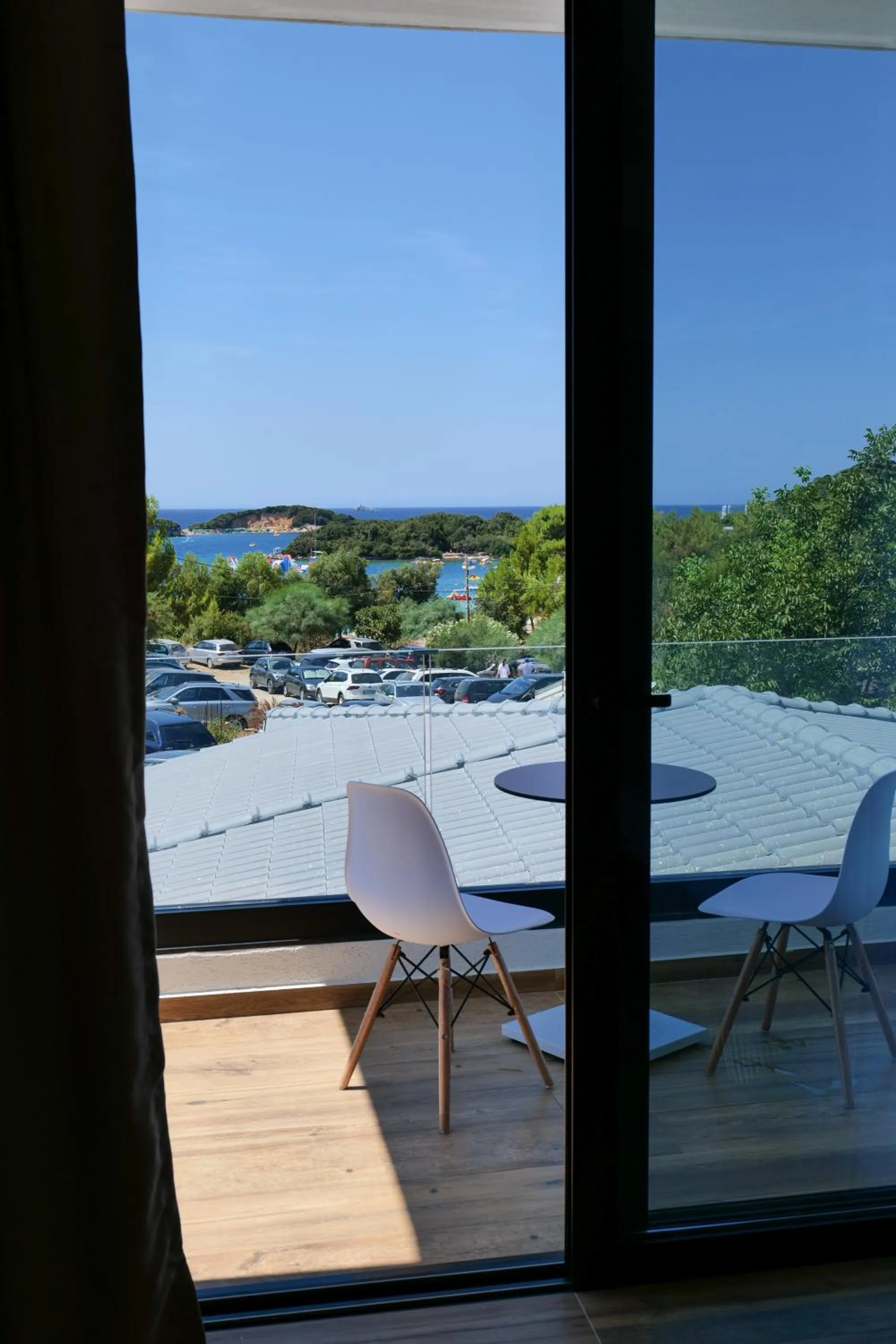 Balcony/Terrace in Bora Bora Hotel Ksamil