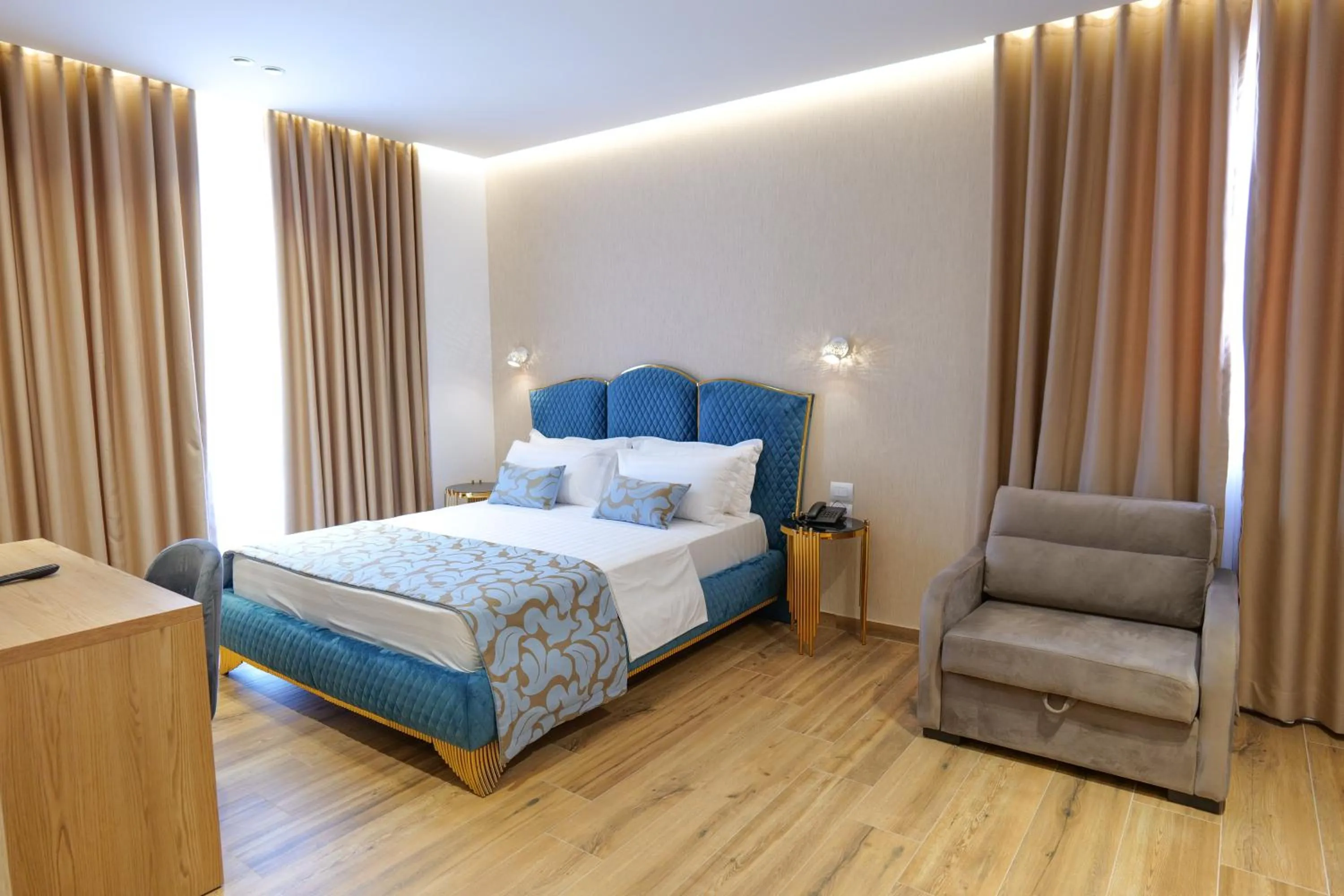 Bedroom, Bed in Bora Bora Hotel Ksamil