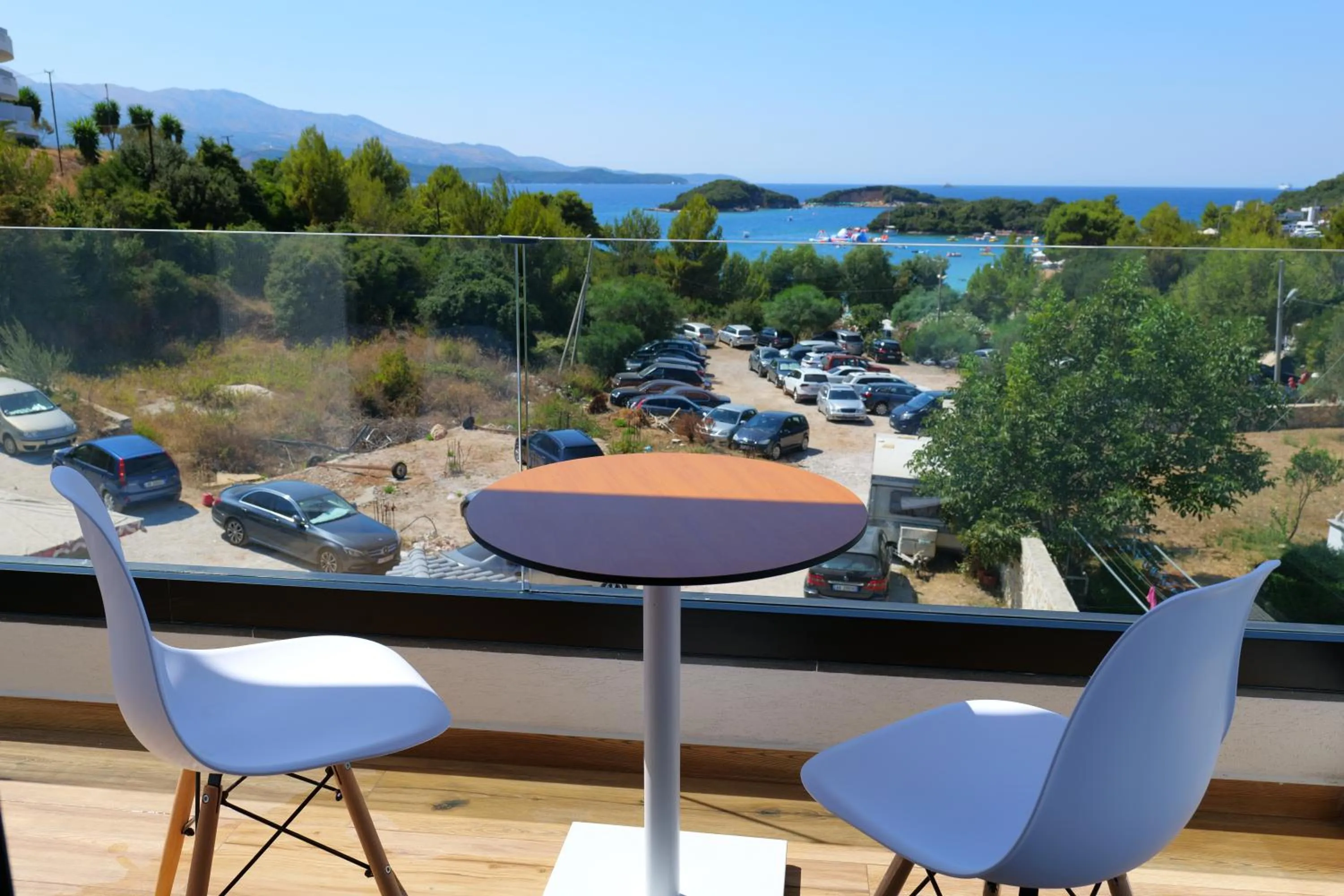 Balcony/Terrace in Bora Bora Hotel Ksamil