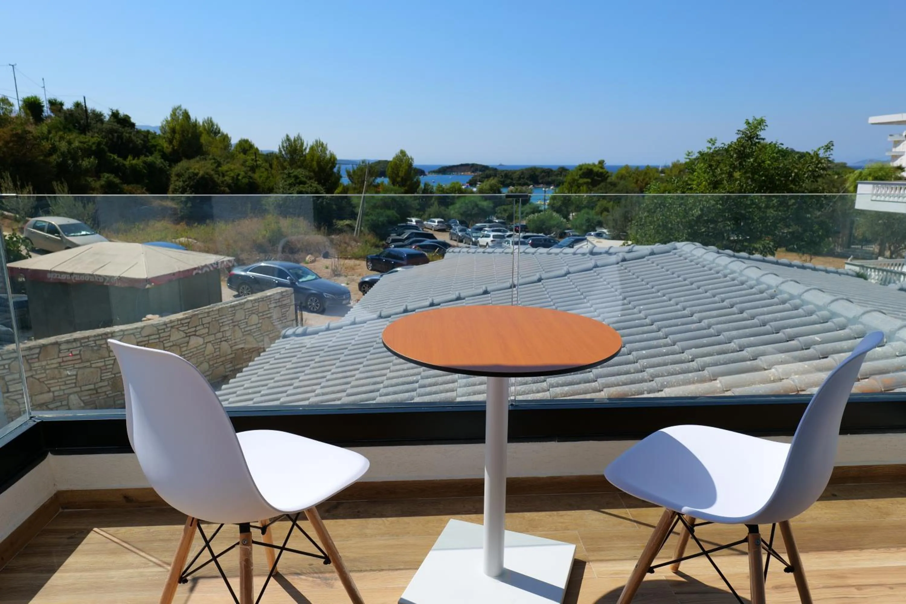Balcony/Terrace in Bora Bora Hotel Ksamil