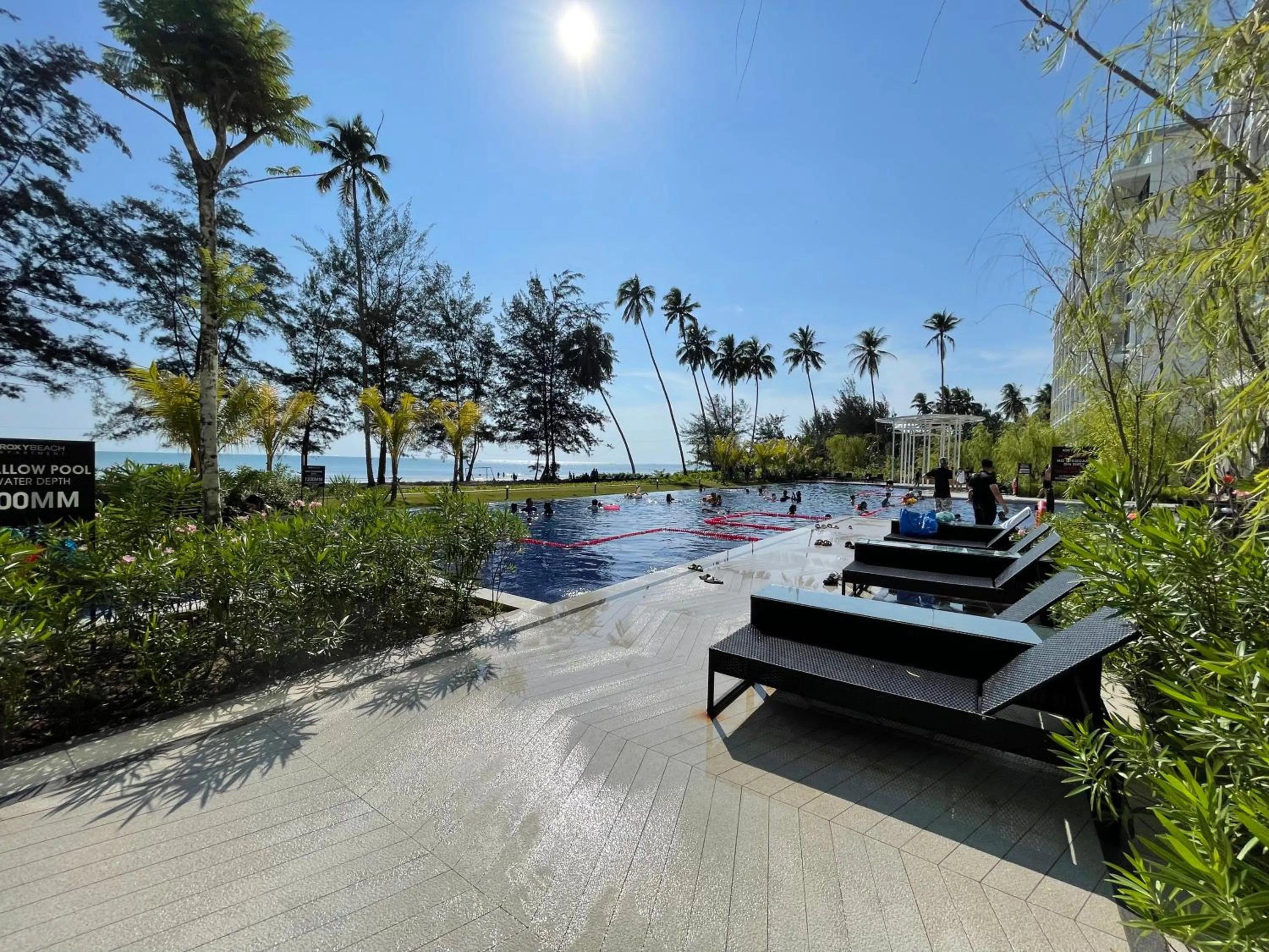 Swimming pool in Sematan Roxy Beach Apartment
