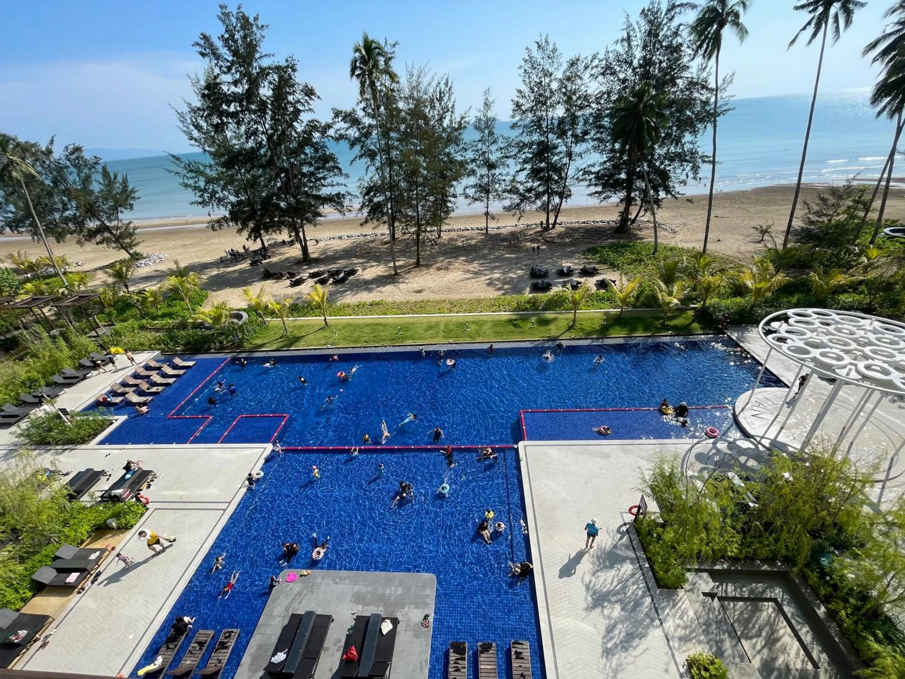 Swimming pool in Sematan Roxy Beach Apartment