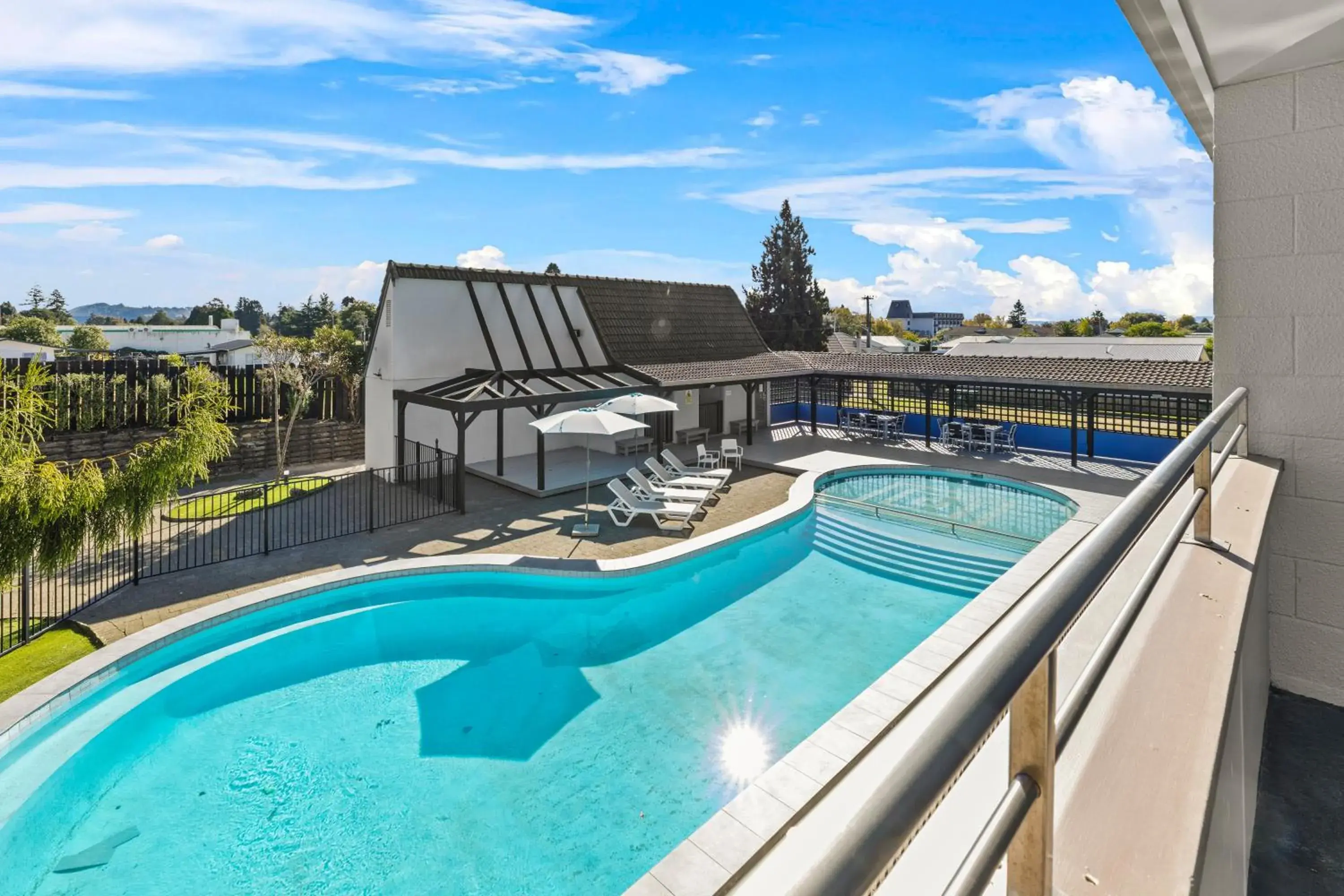 Pool view in Imperial Hotel Rotorua Pool view in Imperial Hotel Rotorua
