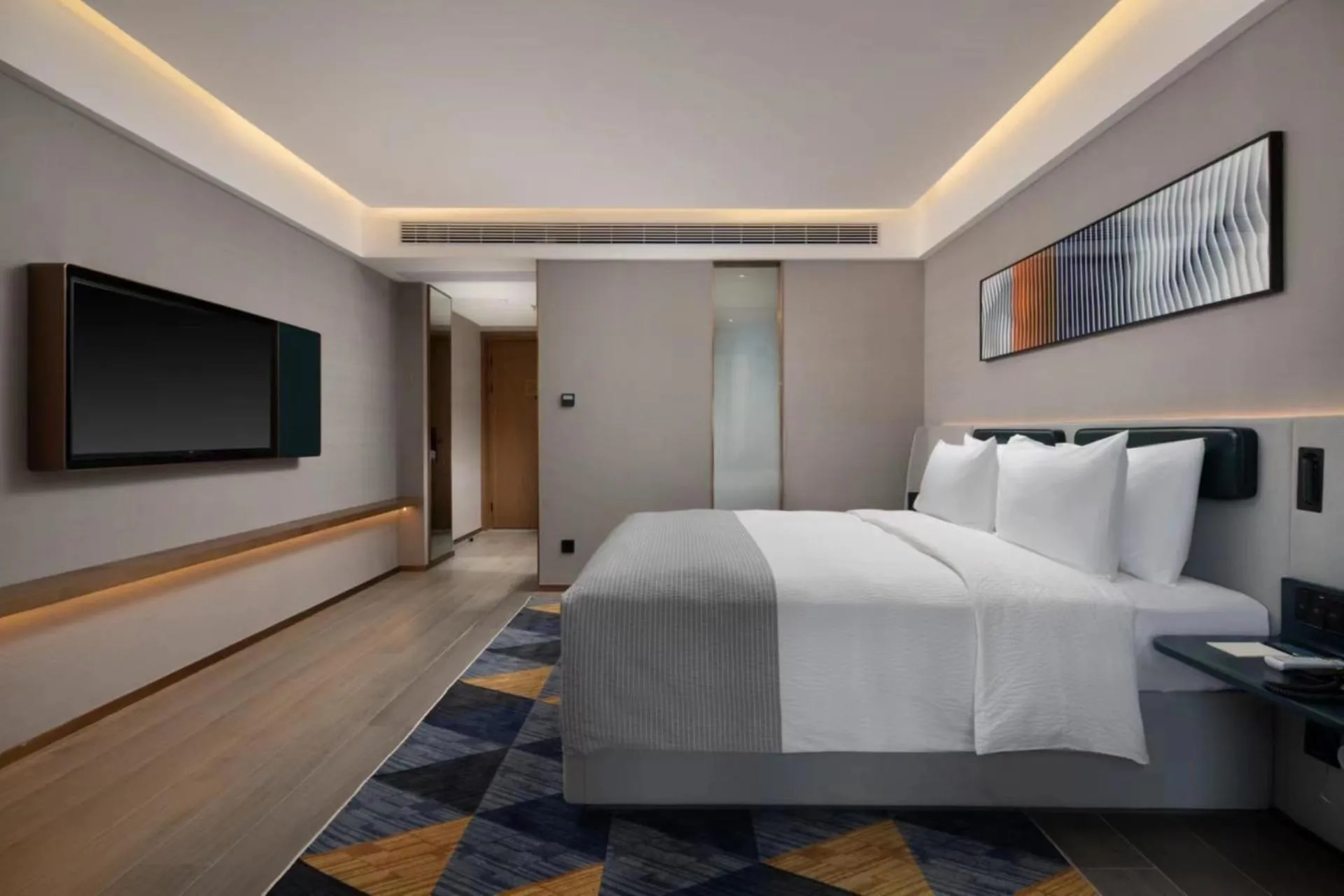 Bedroom, Bed in Wanda Yue Hotel Bengbu South Station