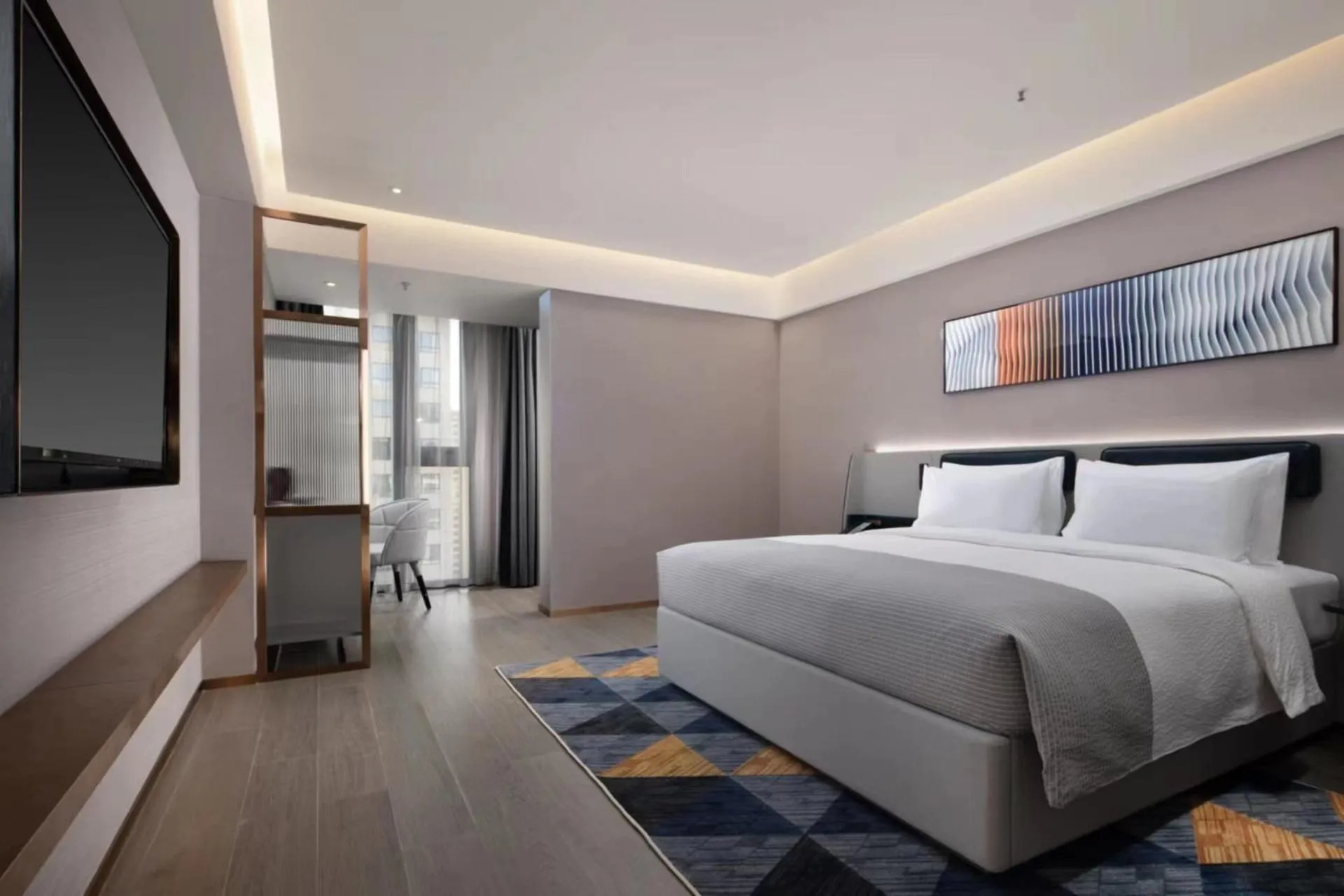 Bedroom, Bed in Wanda Yue Hotel Bengbu South Station
