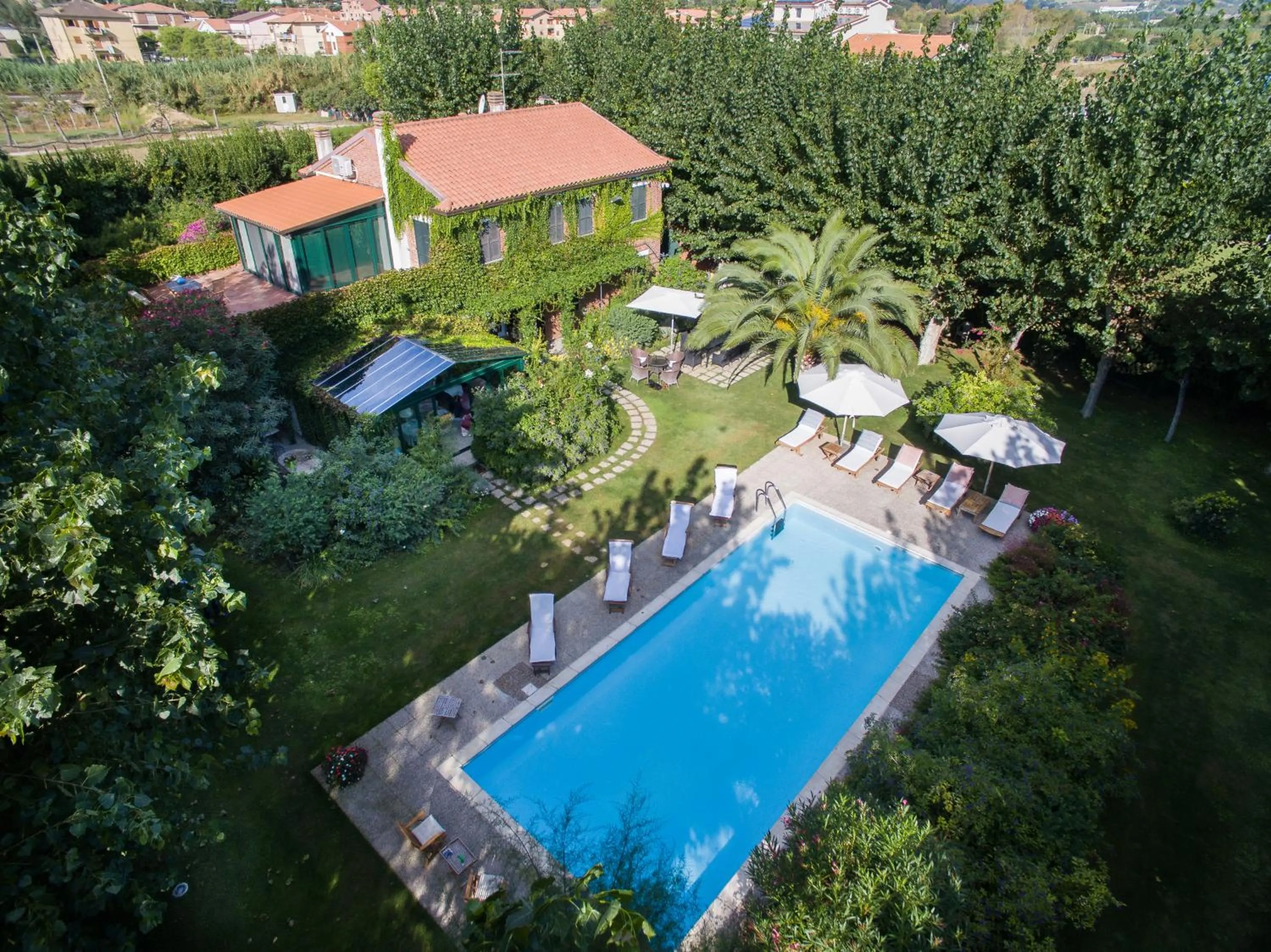 Bird's eye view in Villa Mirella Beach