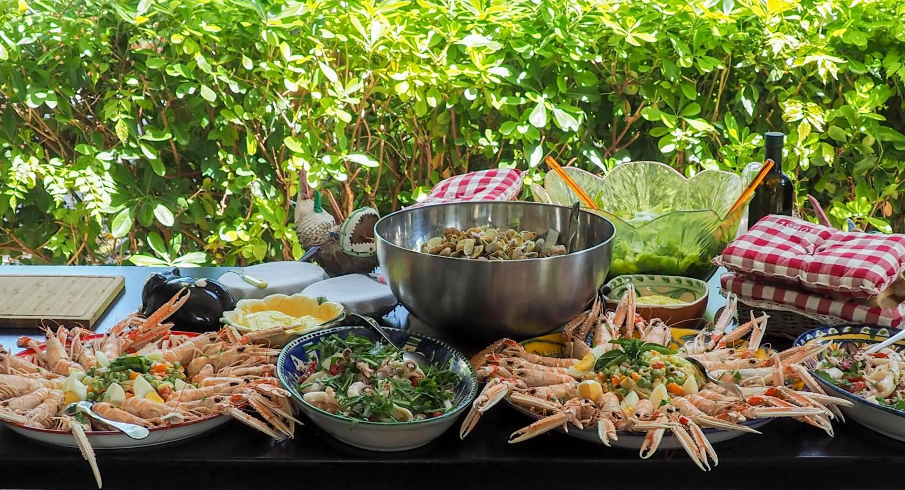 Food in Villa Mirella Beach