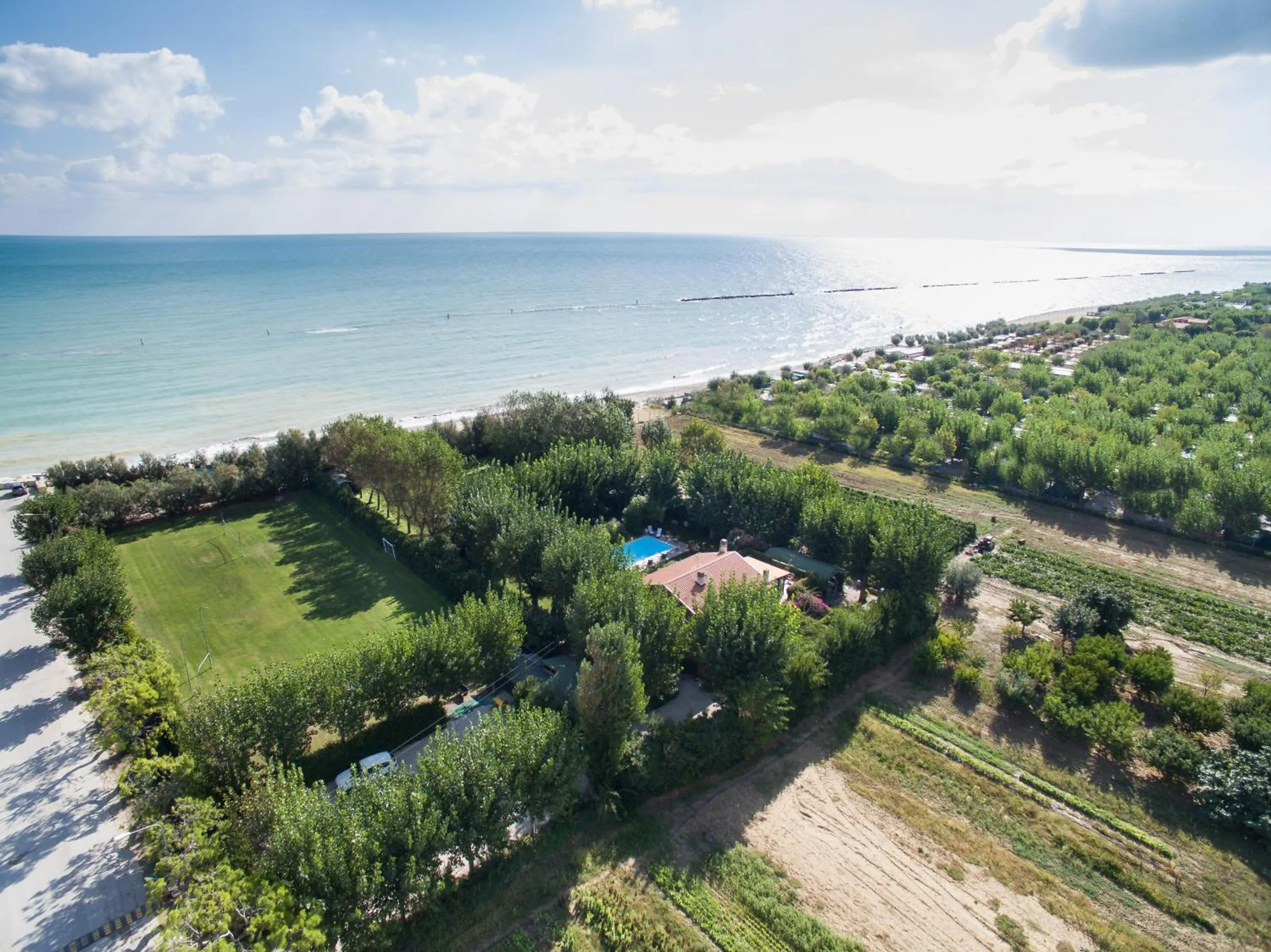 Bird's eye view in Villa Mirella Beach