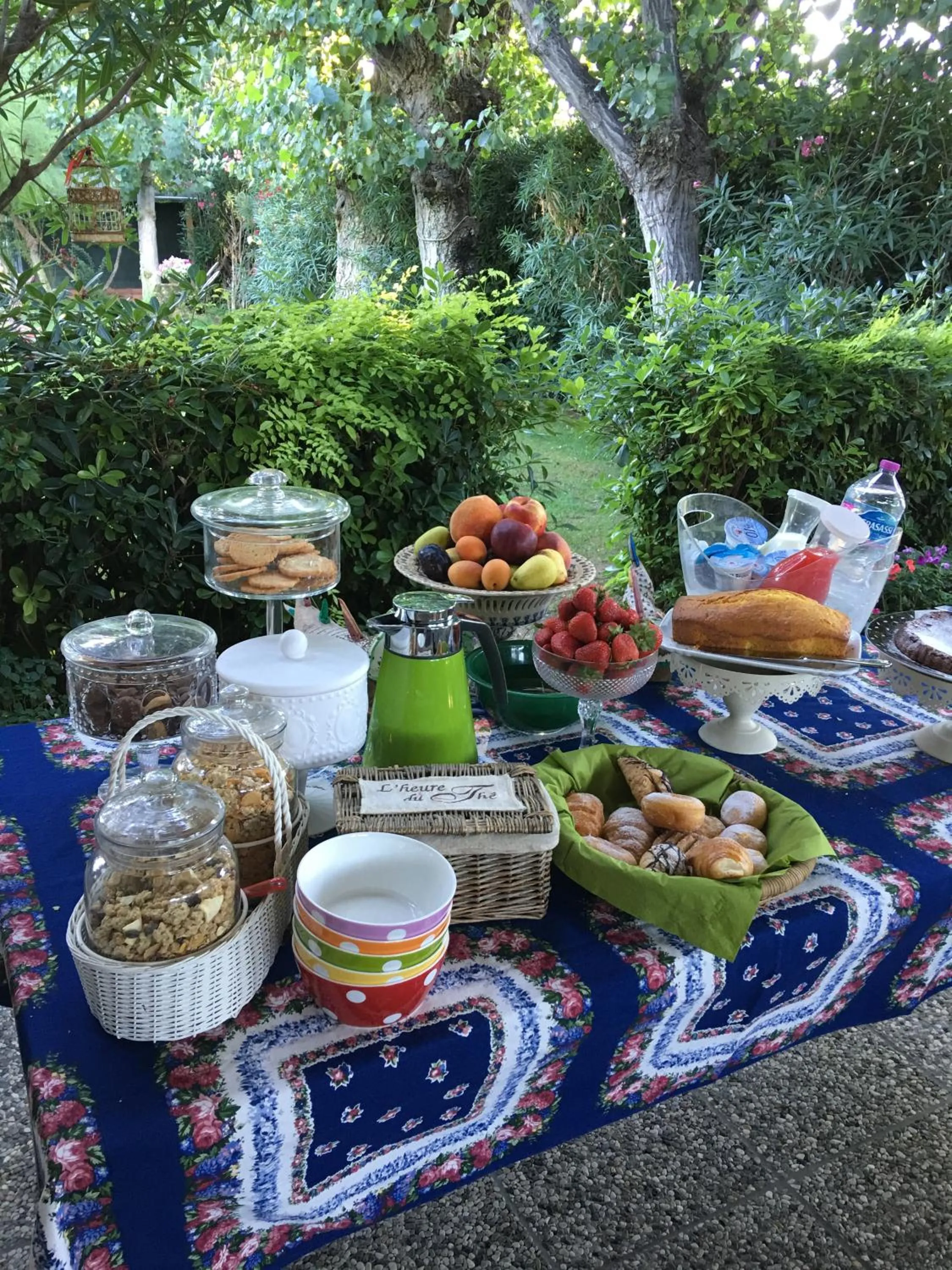 Continental breakfast in Villa Mirella Beach