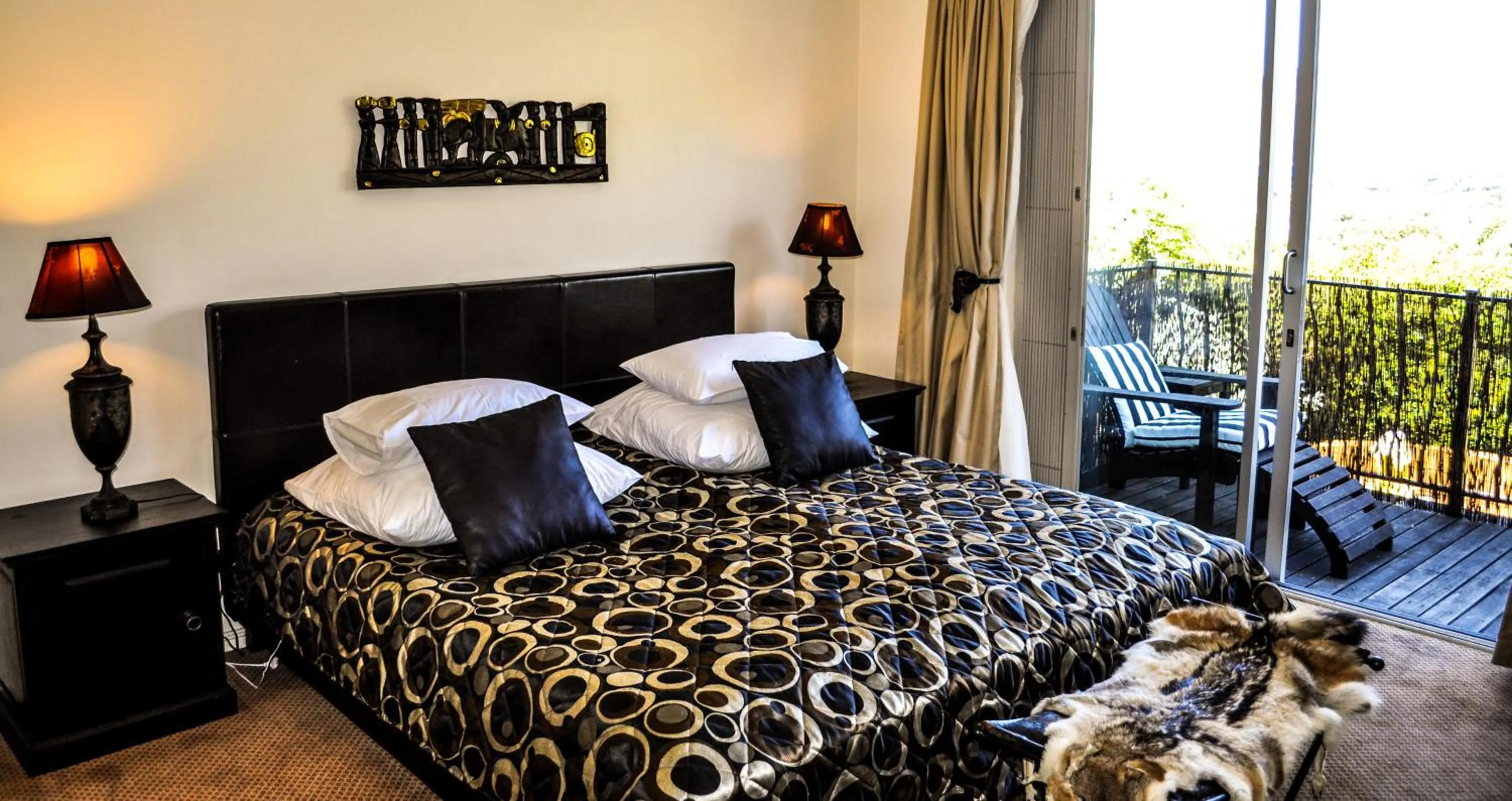 Bed in Amakhaya Lodge
