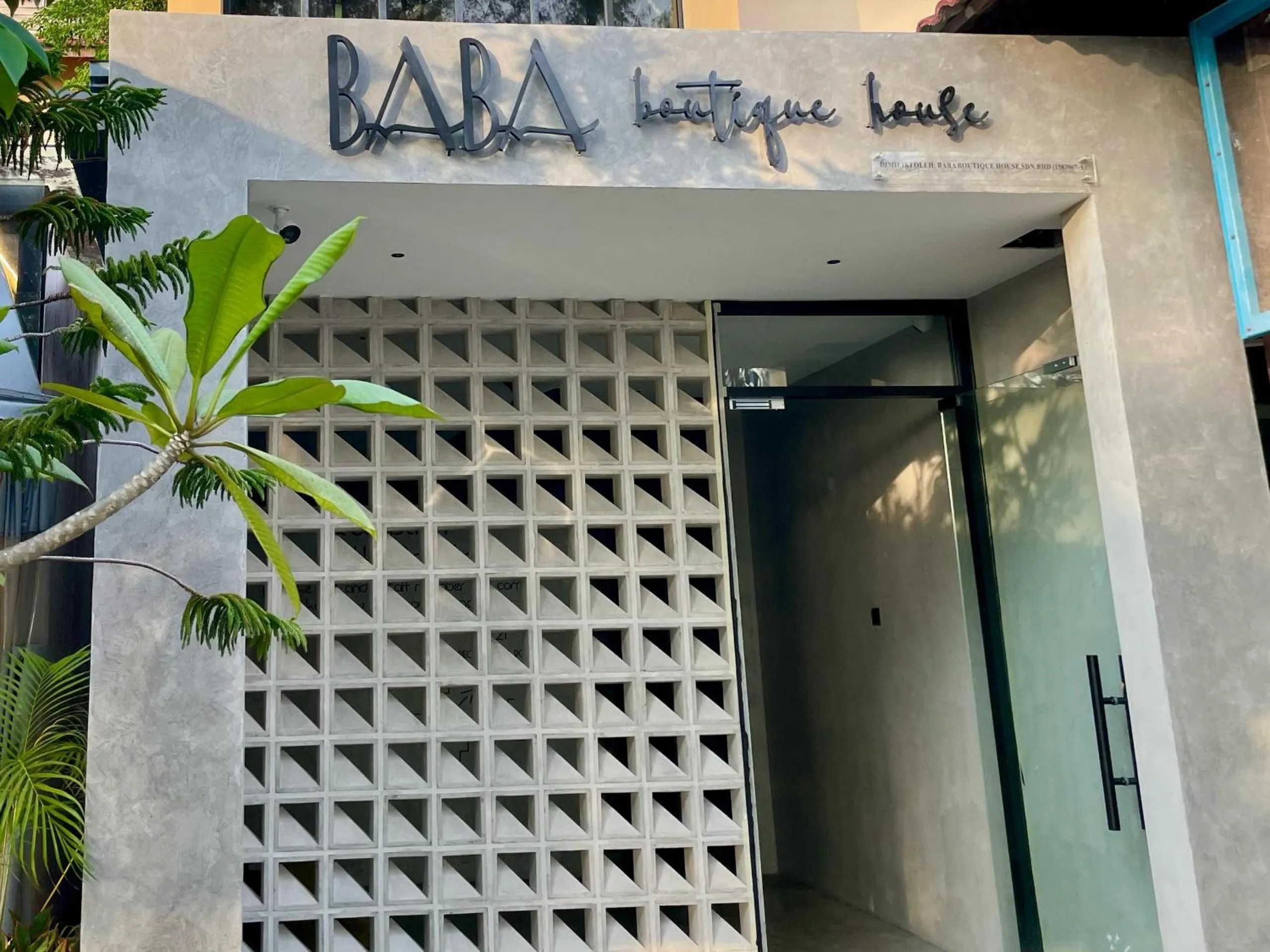 Facade/entrance in BaBa Boutique House Langkawi