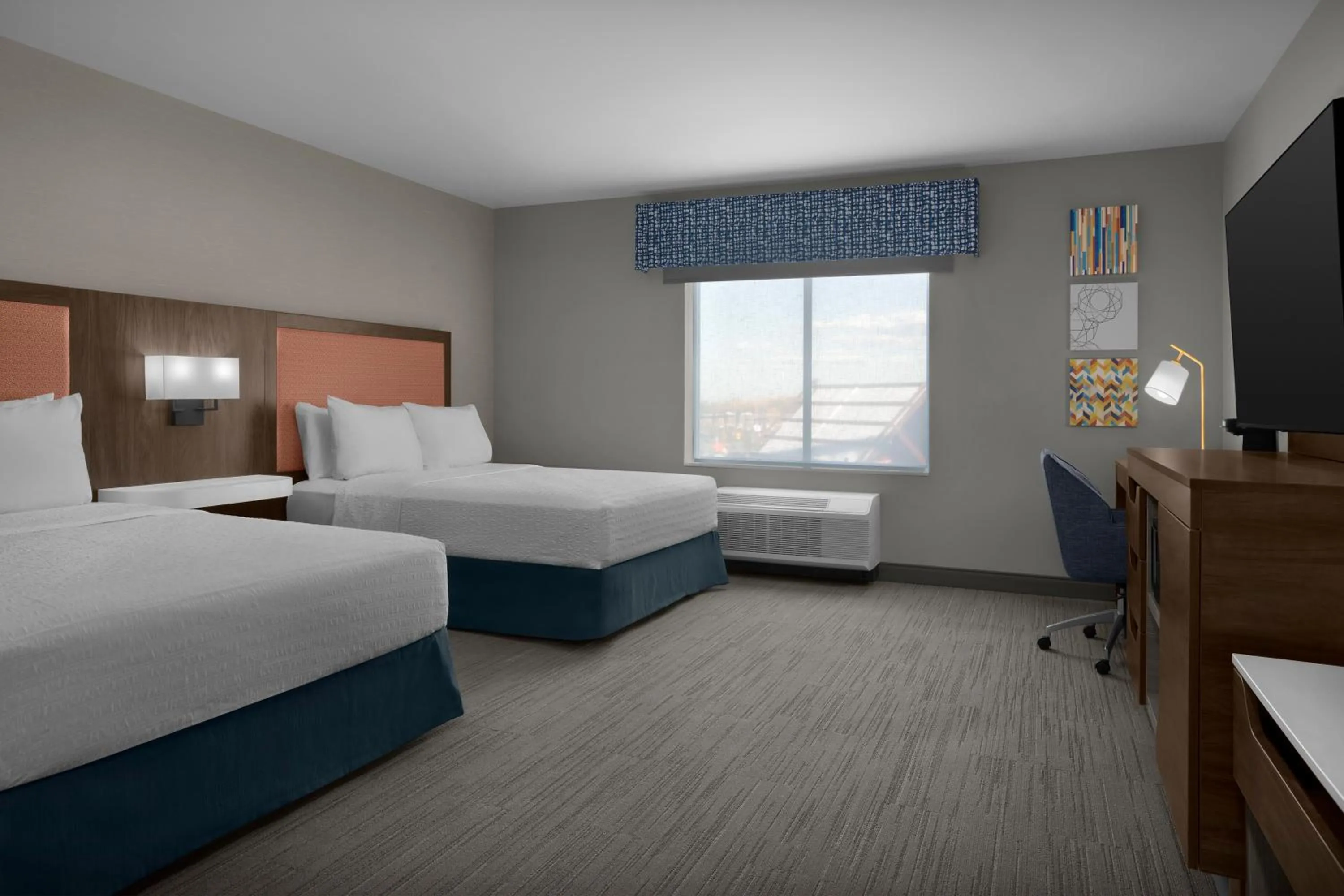 Bed in Hampton Inn & Suites By Hilton Wheat Ridge Denver West