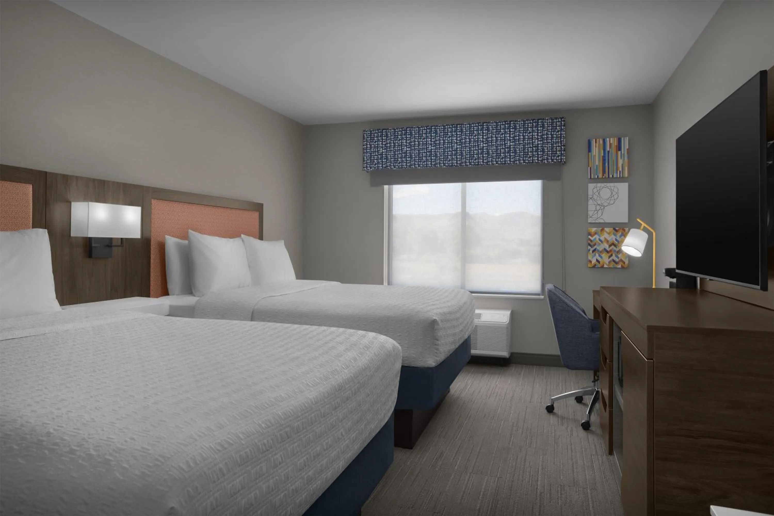 Bed in Hampton Inn & Suites By Hilton Wheat Ridge Denver West