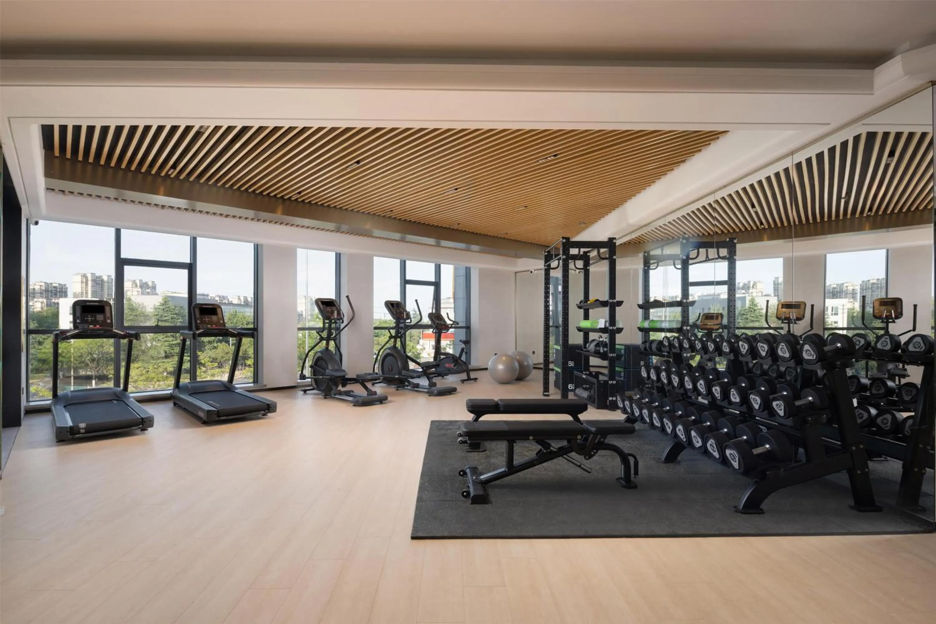 Fitness centre/facilities in Hilton Garden Inn Huai'An Huaiyin