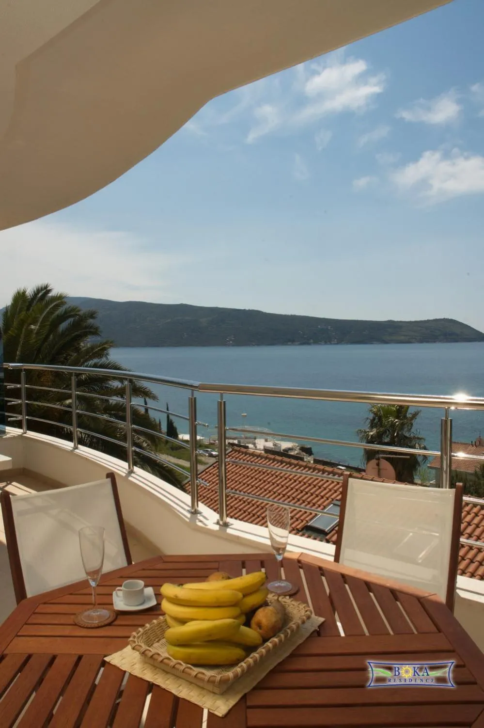 Sea view in Apartments Boka Residence