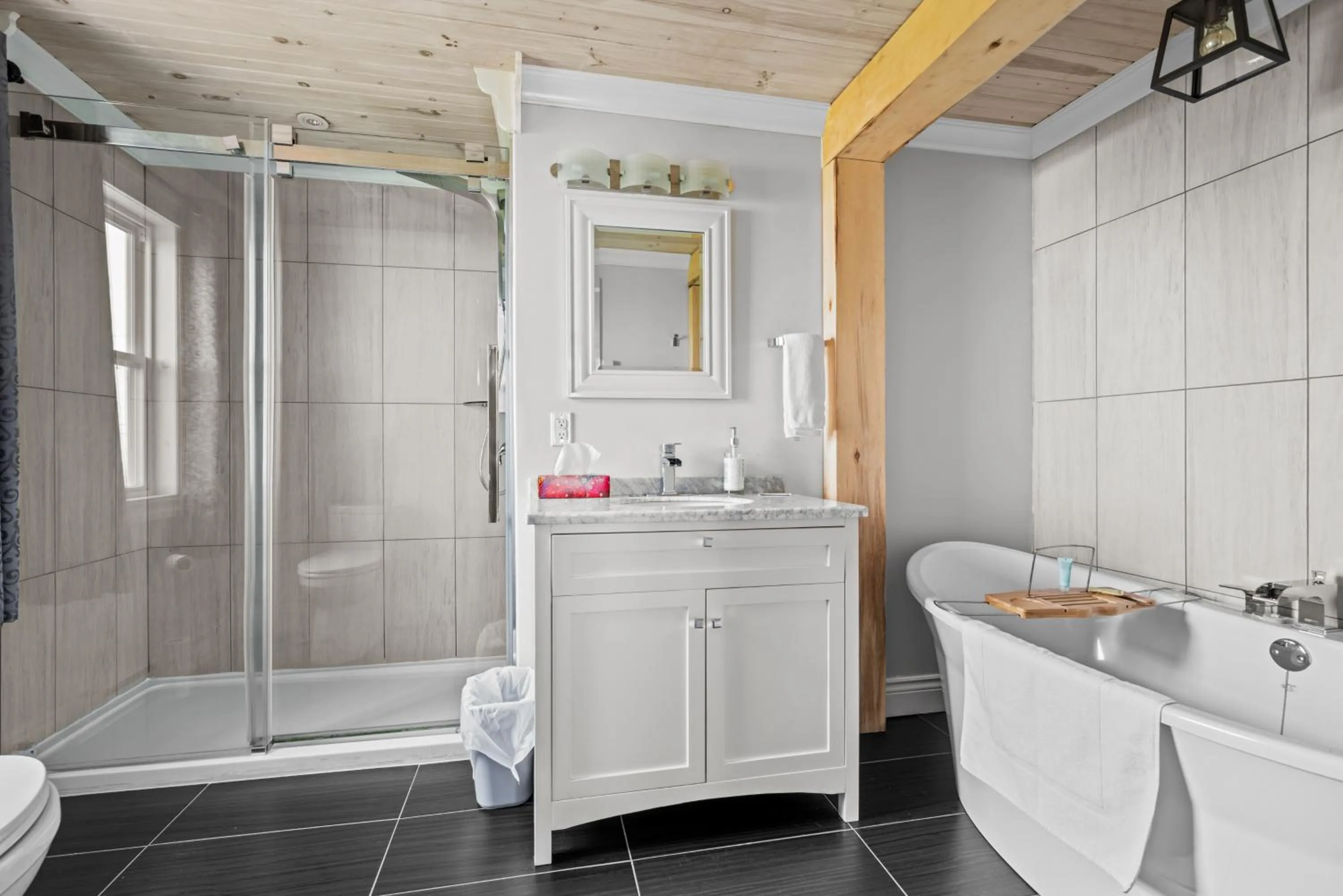 Shower in Edge of the Avalon Inn