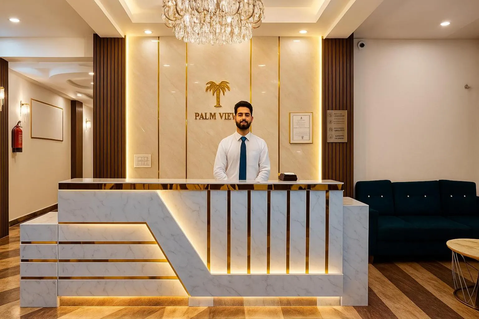 Lobby or reception in Hotel Palm View by JMD Group