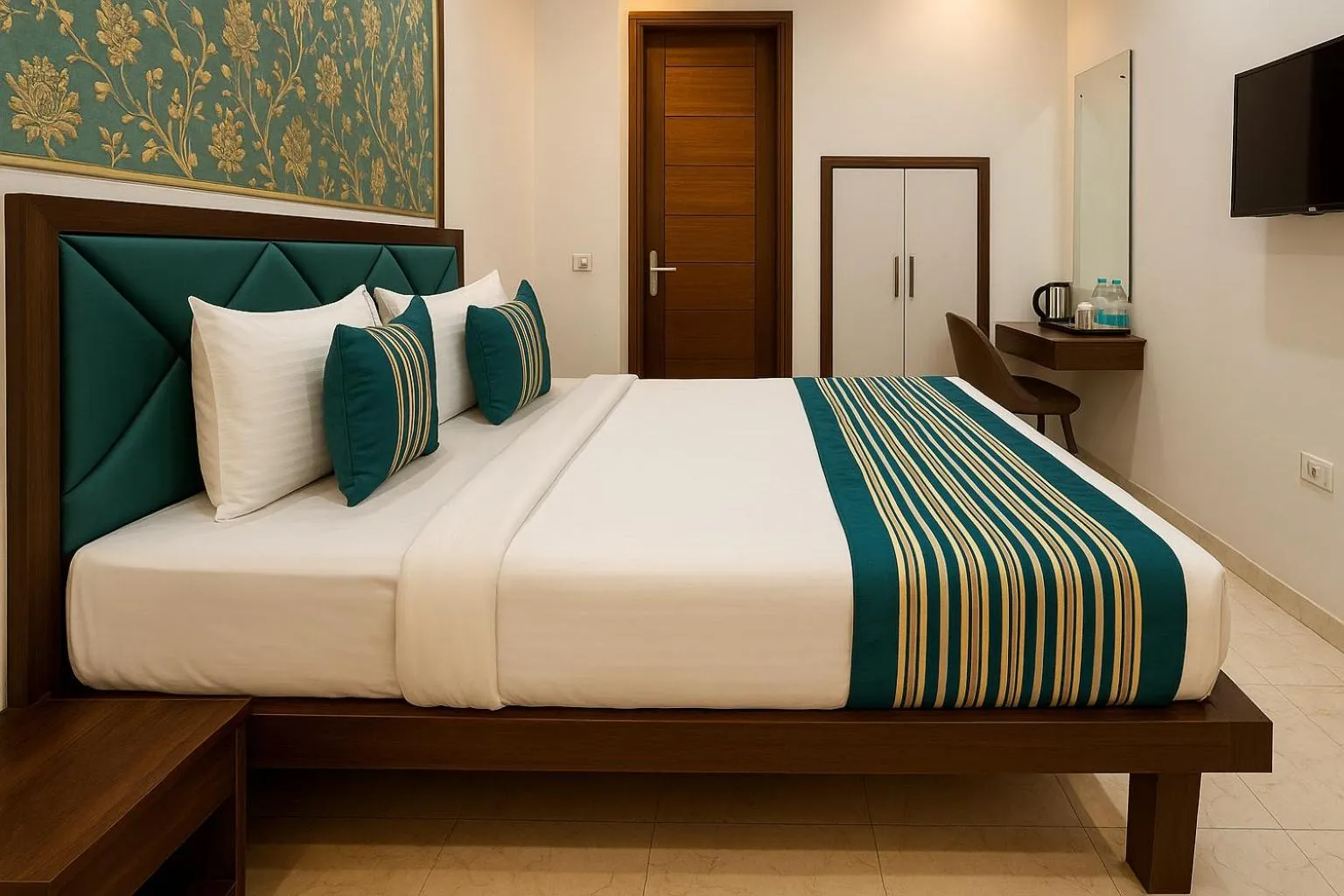 Bed in Hotel Palm View by JMD Group