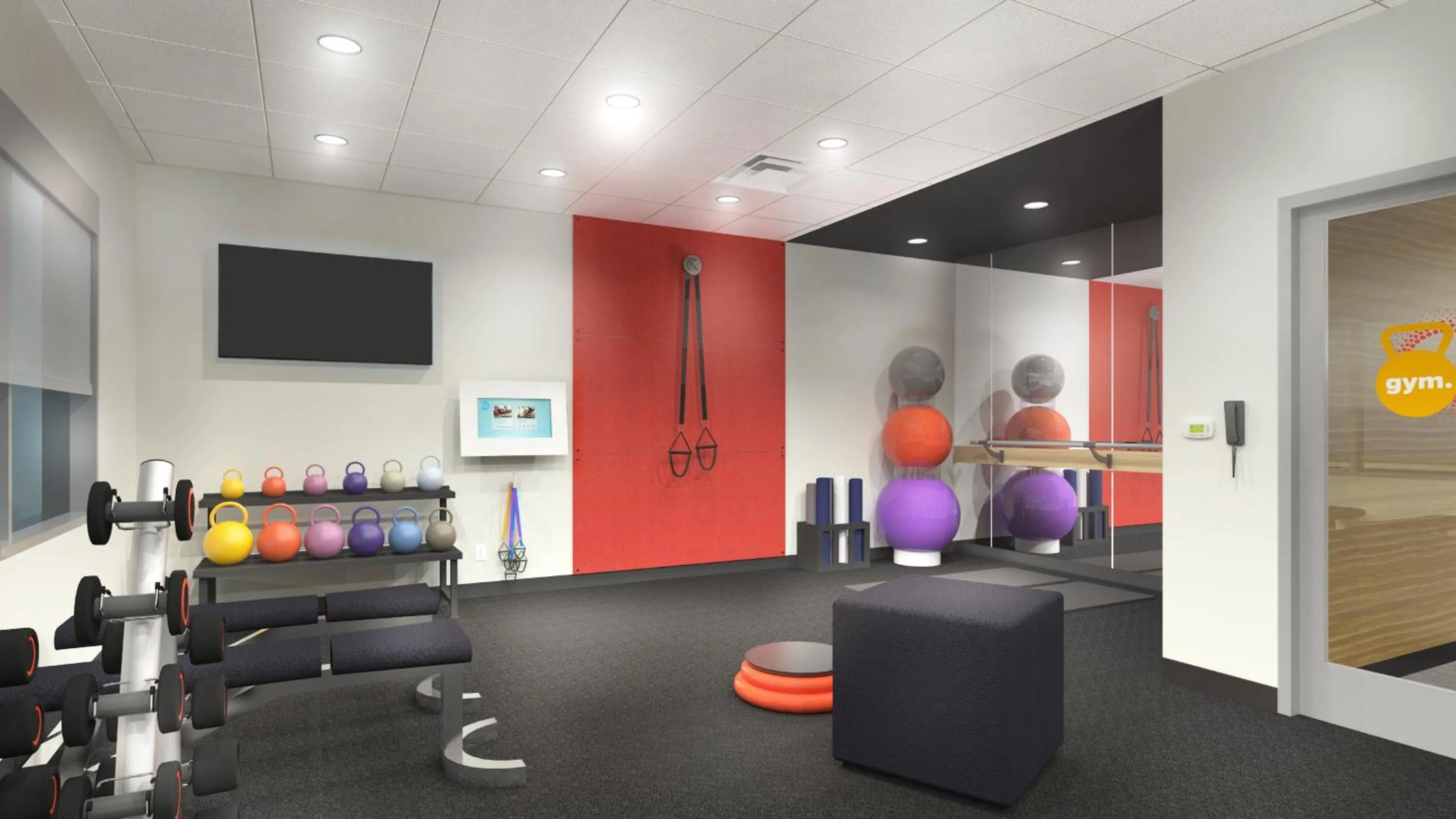 Fitness centre/facilities in Tru By Hilton Huntsville Research Park Area